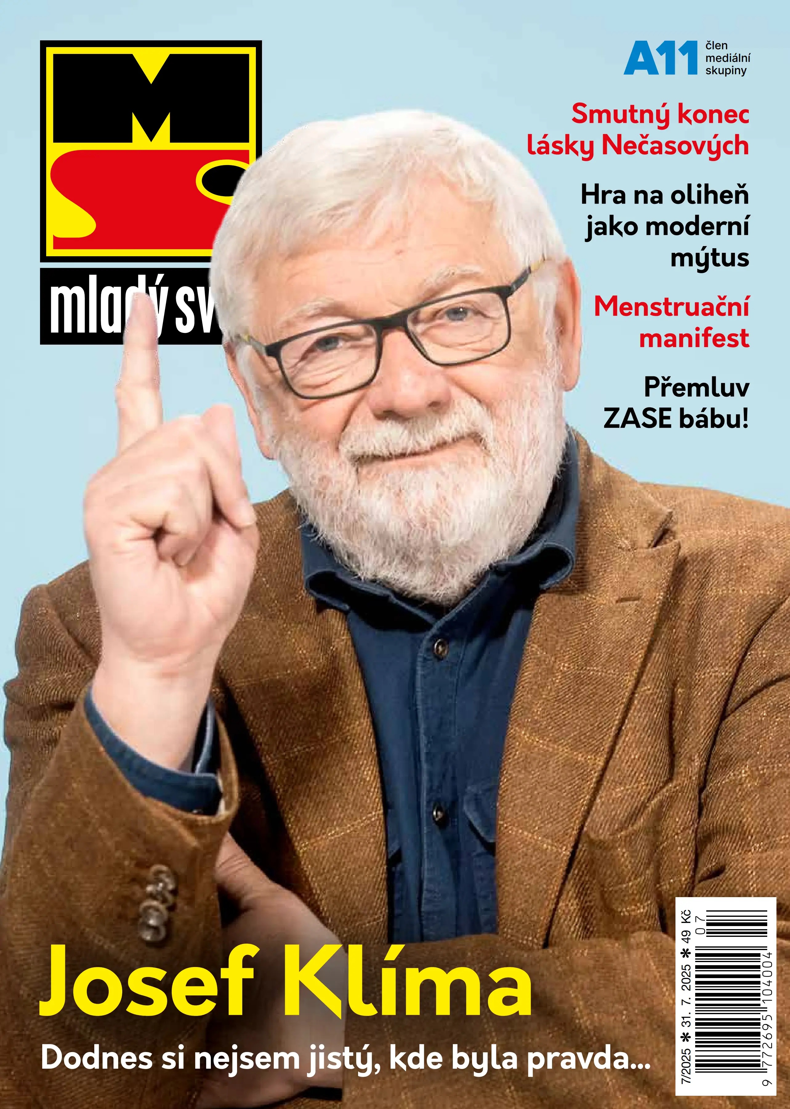 Обложка журнала Mladý svět 7/2025