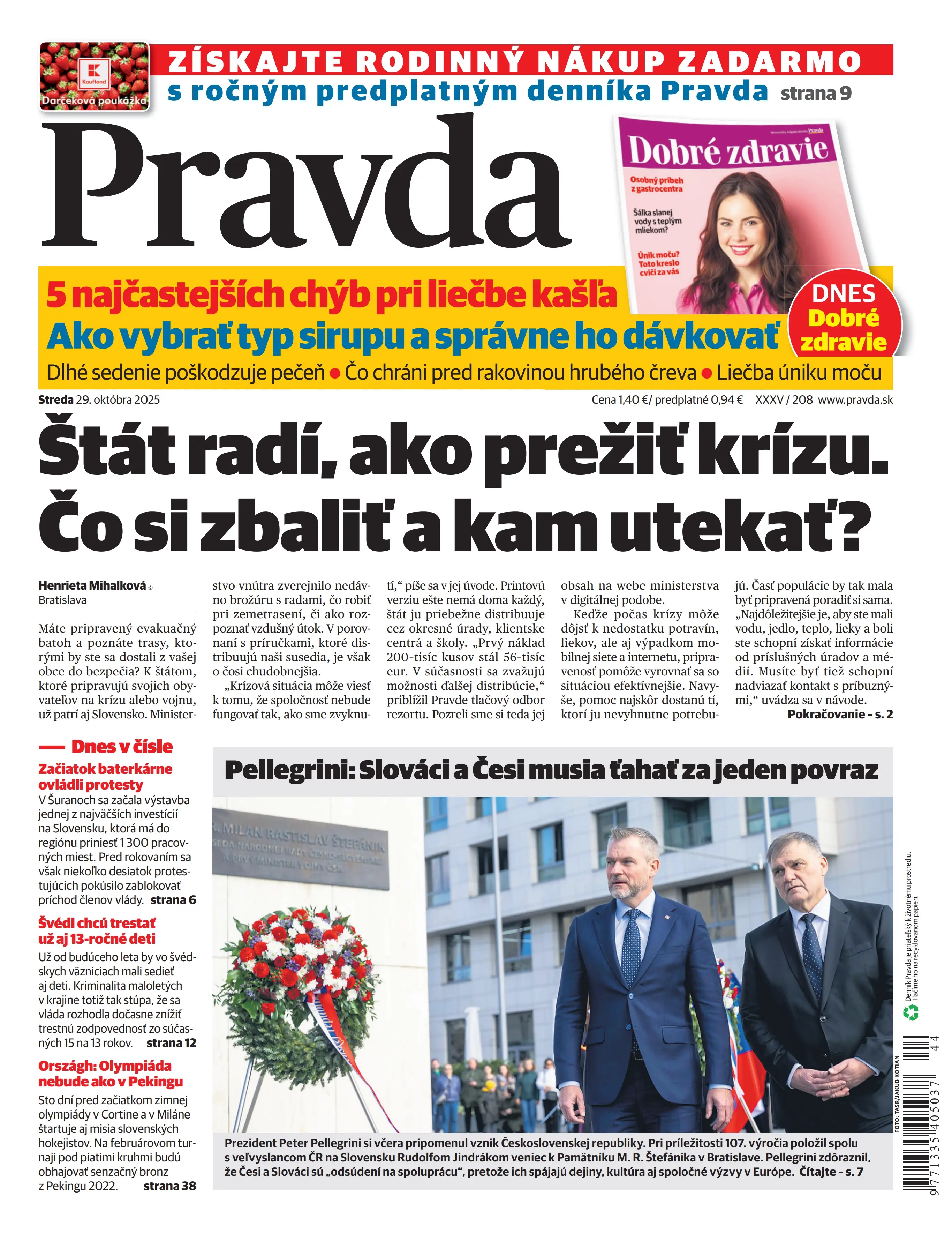 Pravda zo dňa 29.10.2025