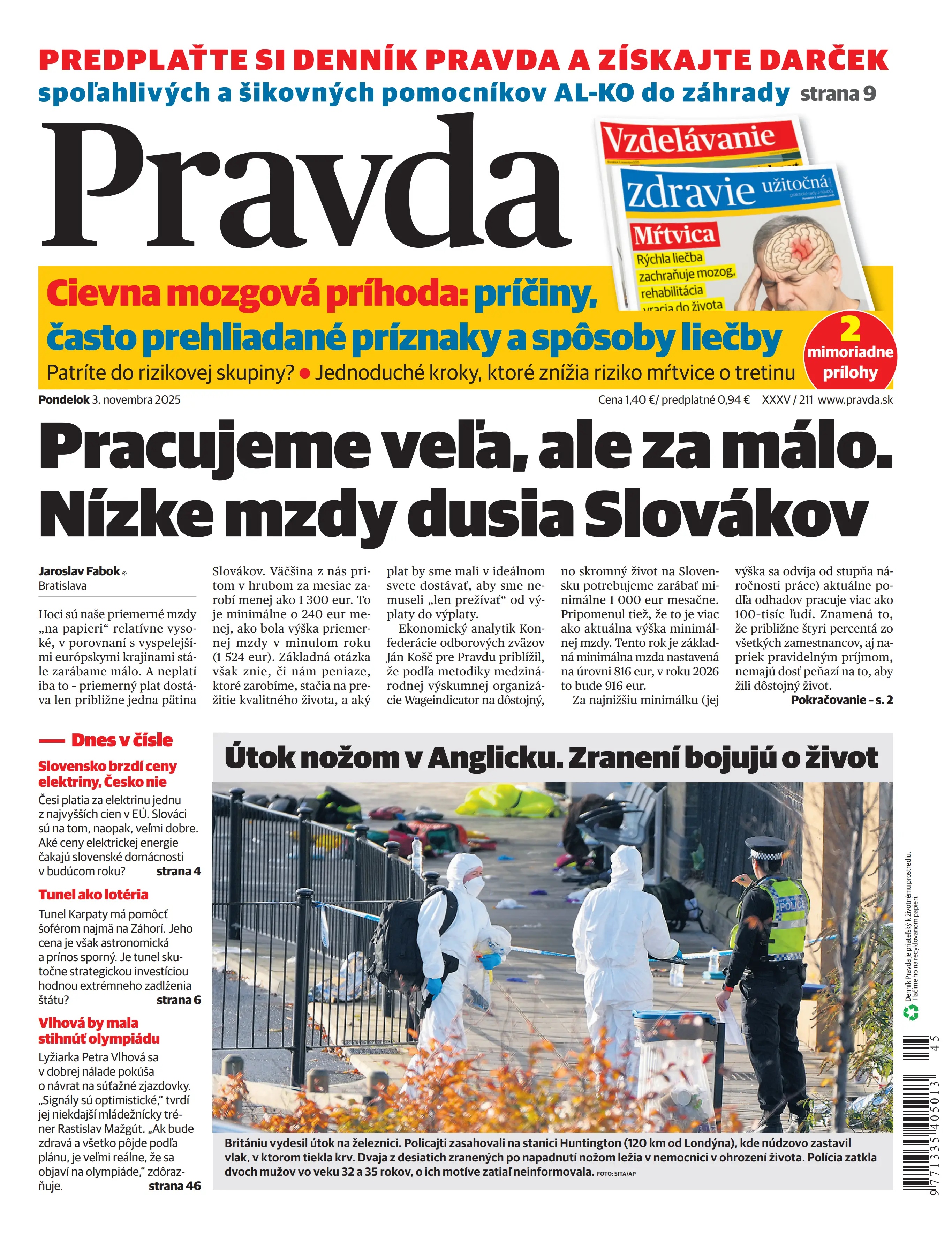 Pravda zo dňa 3.11.2025