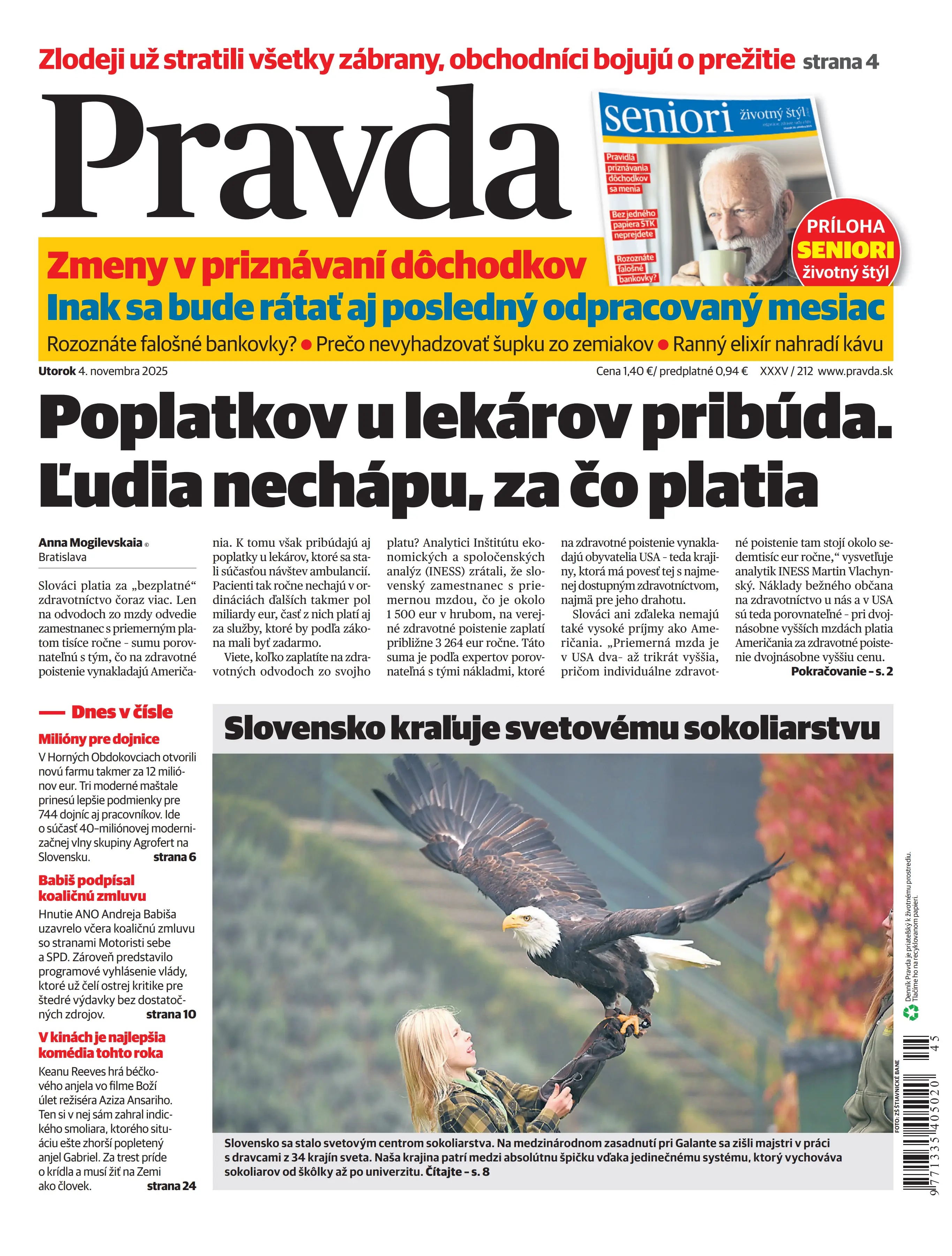 Pravda zo dňa 4.11.2025