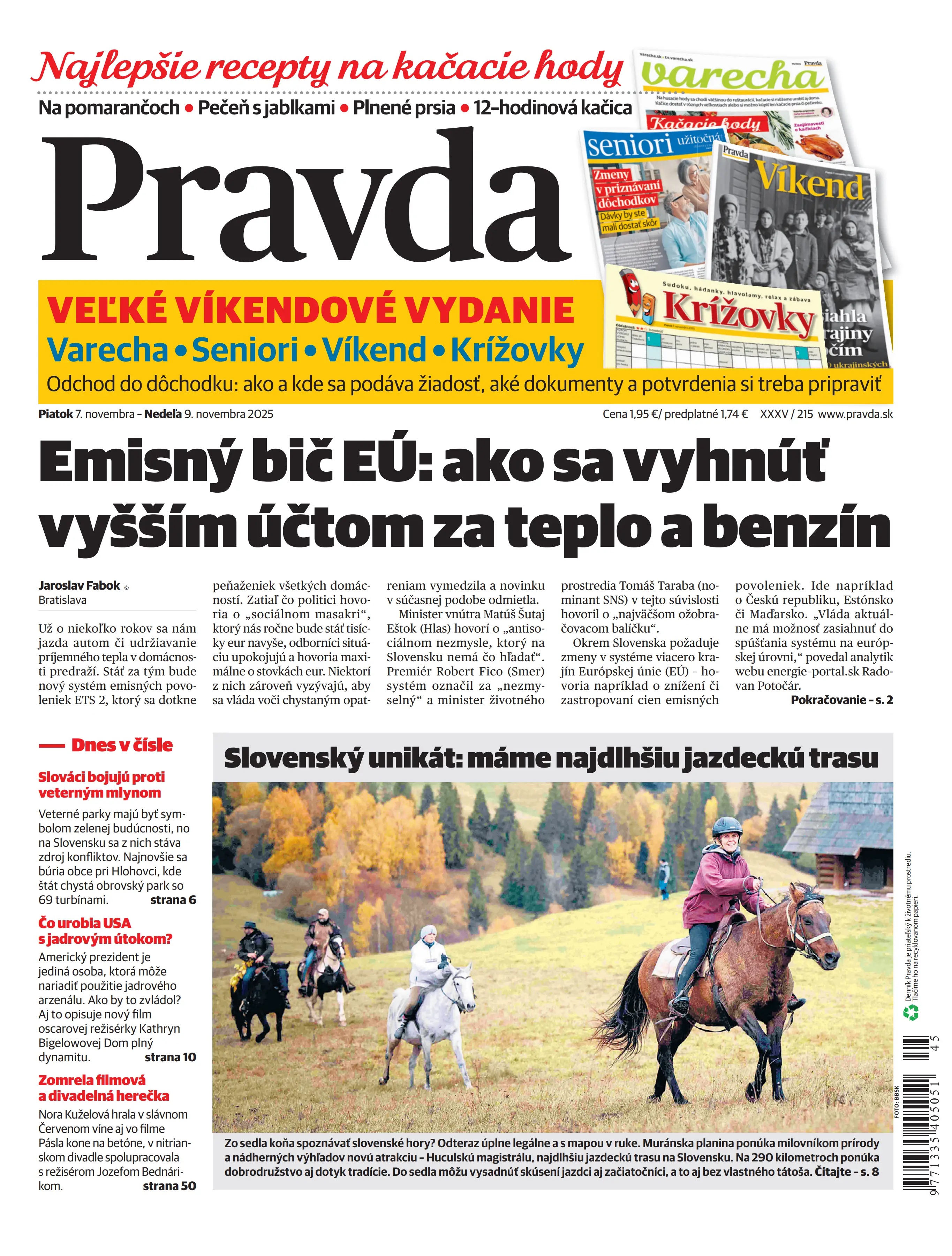 Pravda zo dňa 7.11.2025
