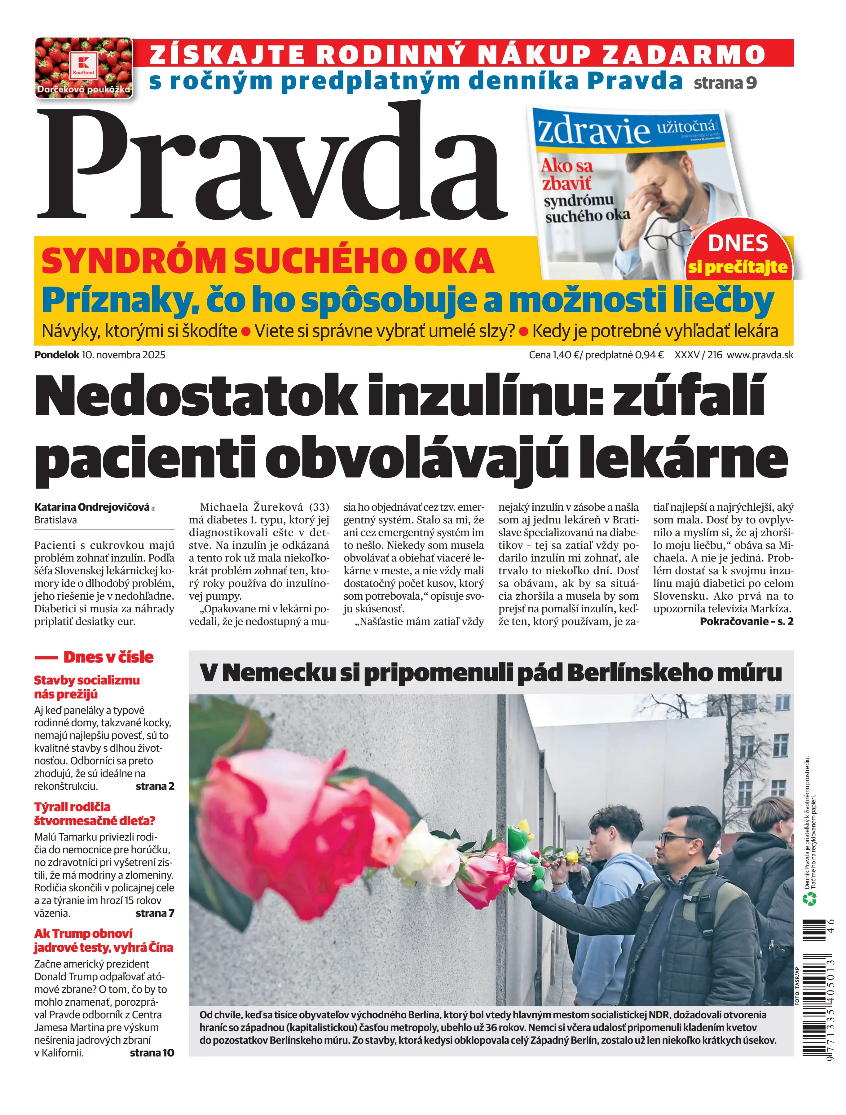 Pravda zo dňa 10.11.2025