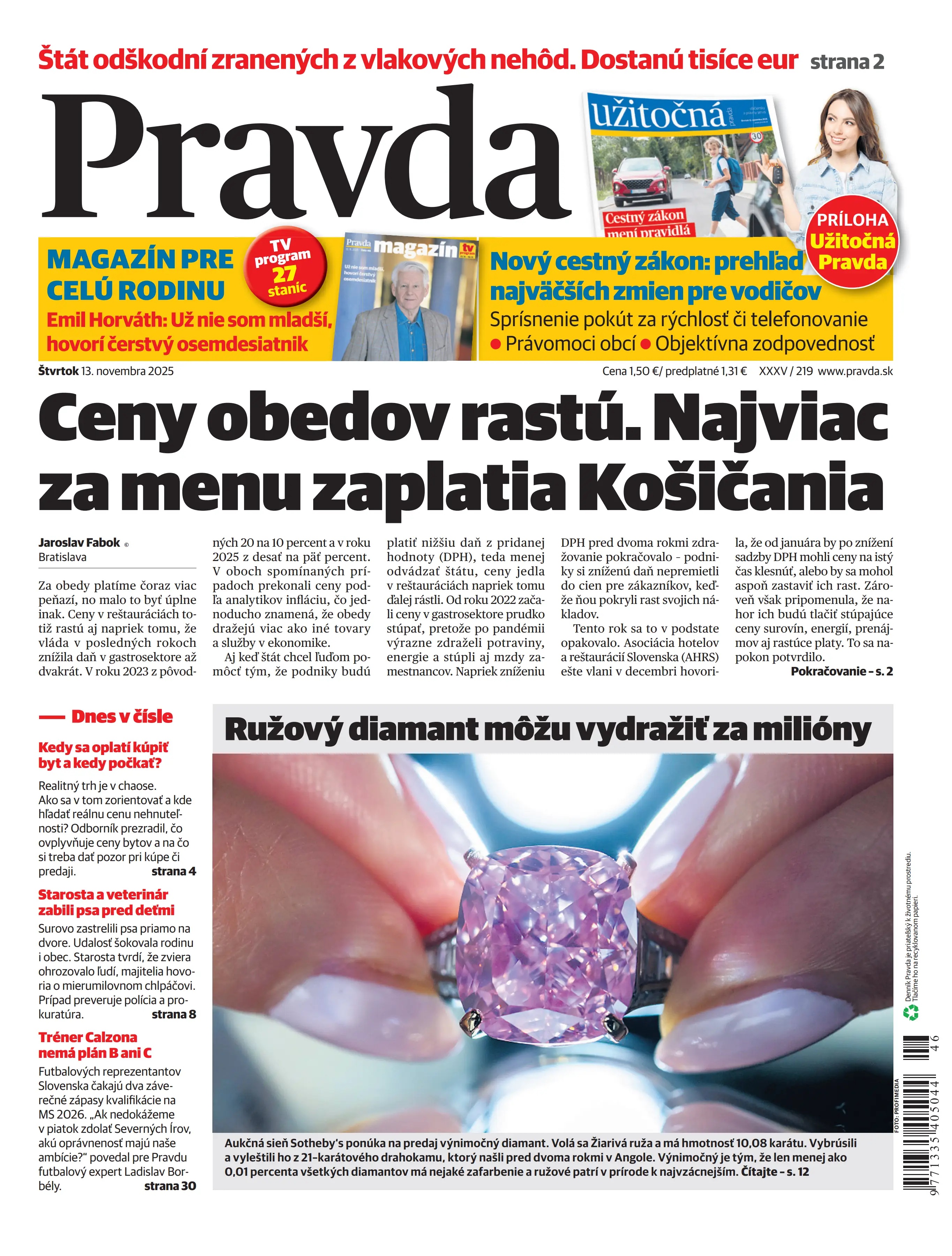 Pravda zo dňa 13.11.2025