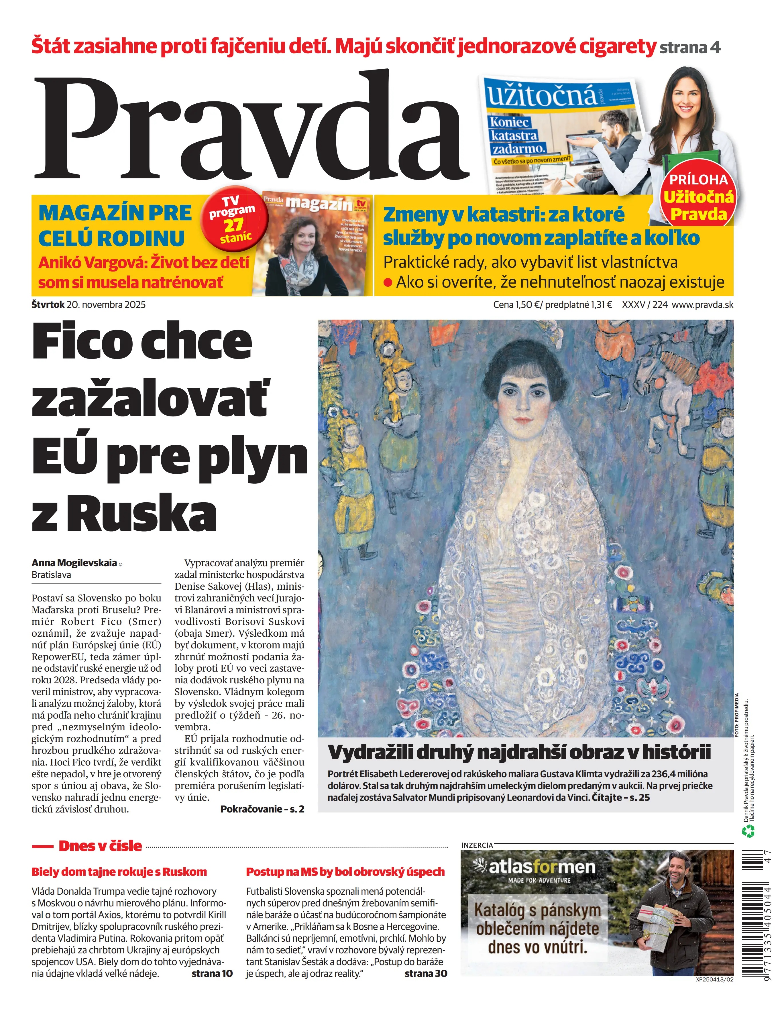 Pravda zo dňa 20.11.2025