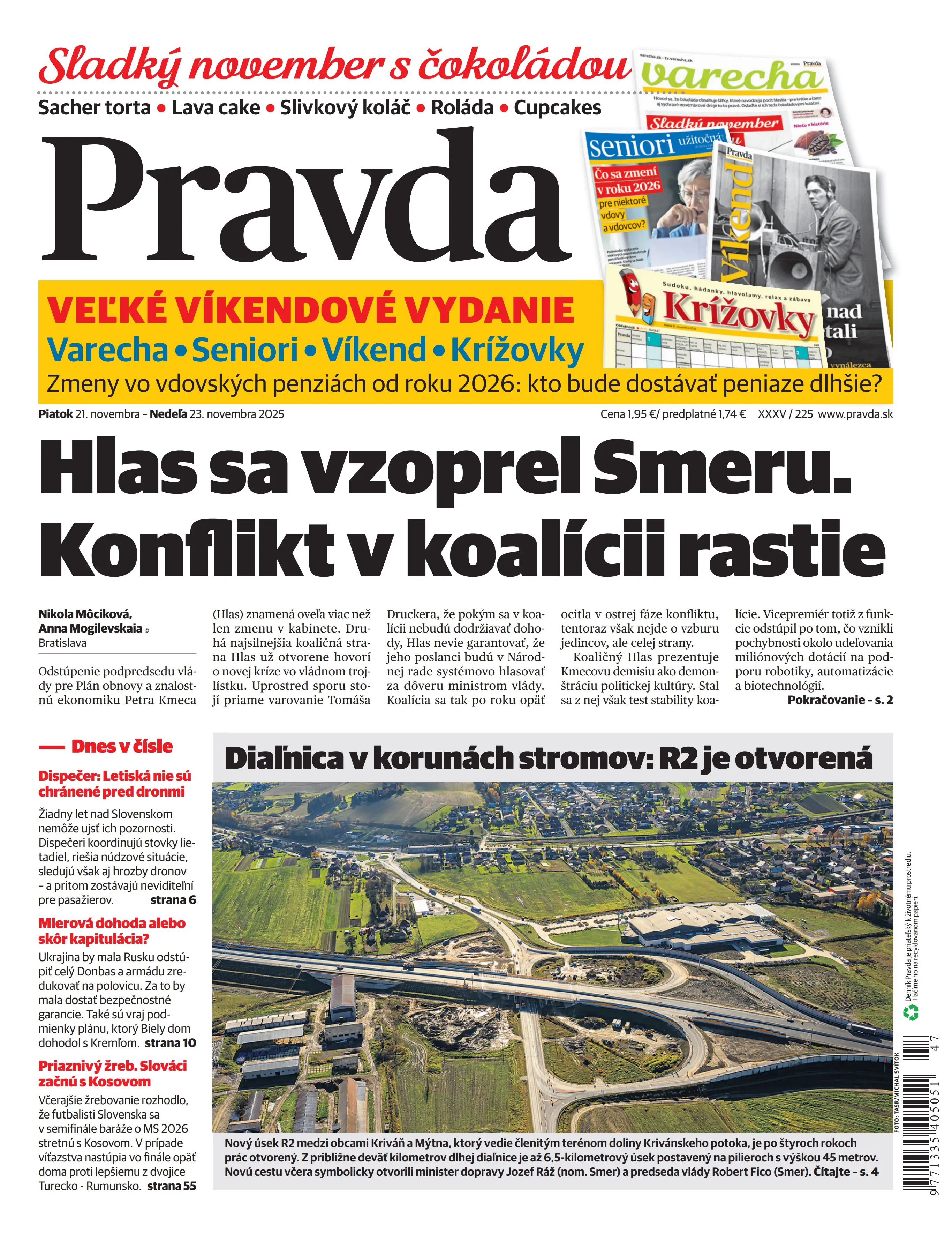 Pravda zo dňa 21.11.2025