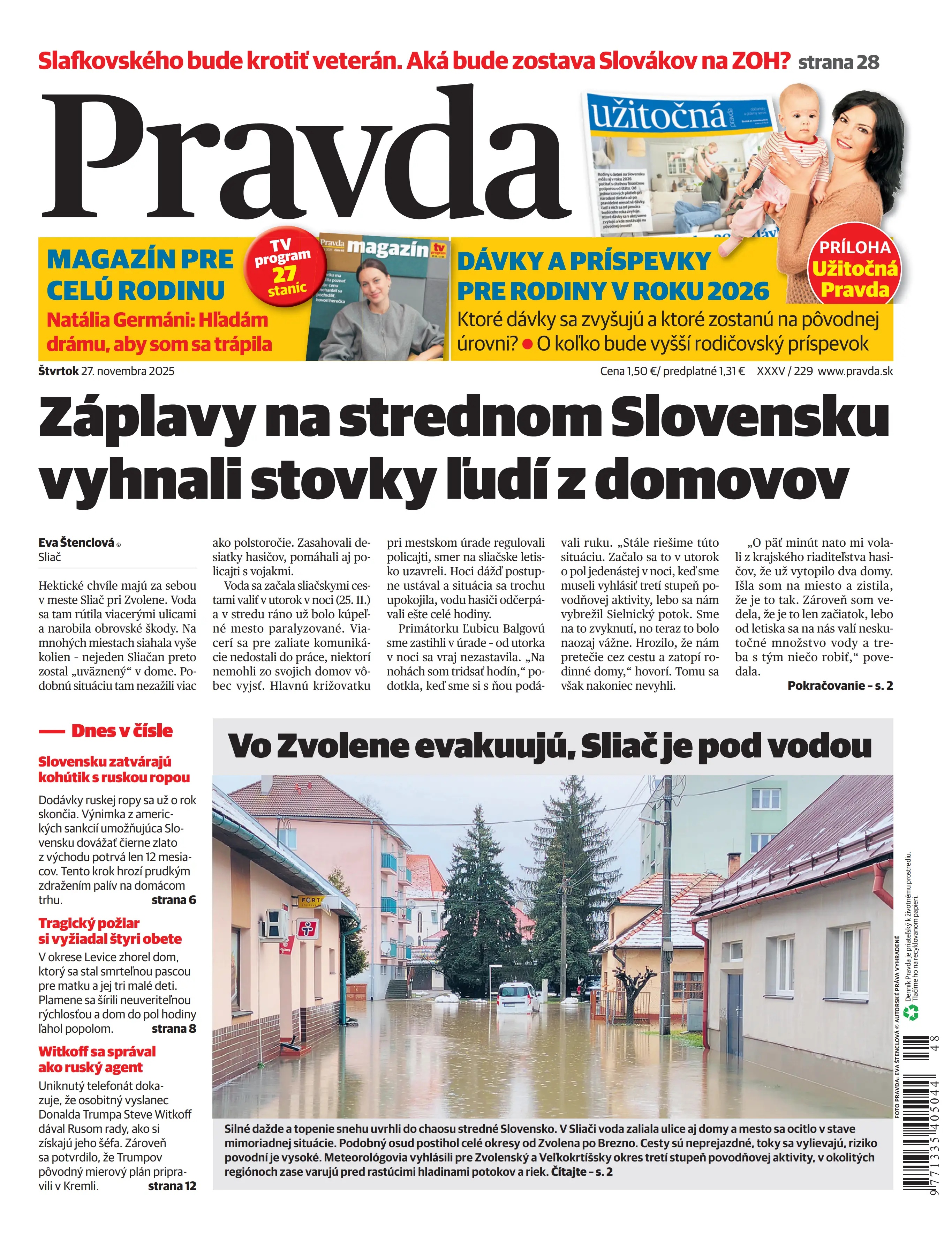 Pravda zo dňa 27.11.2025