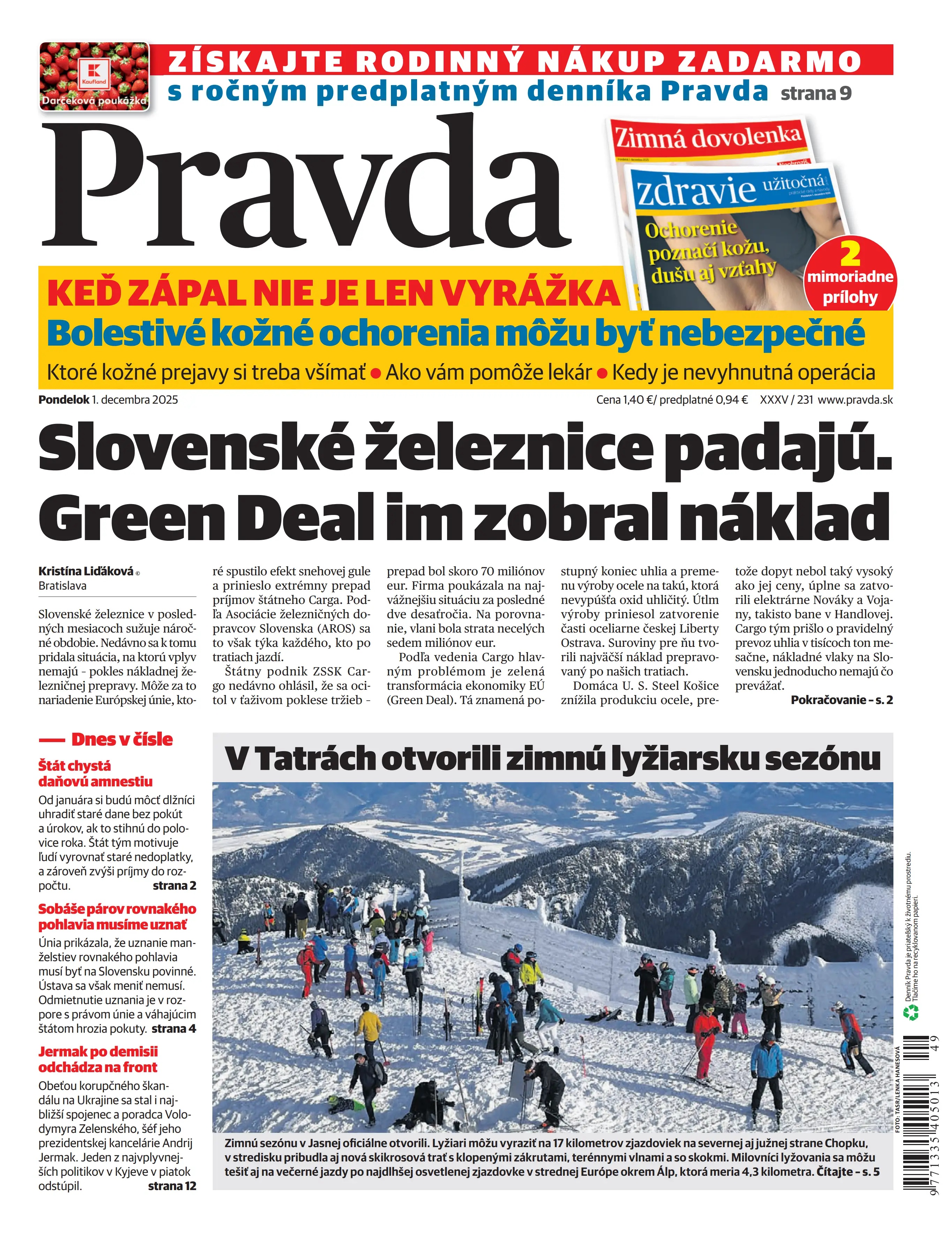 Pravda zo dňa 1.12.2025