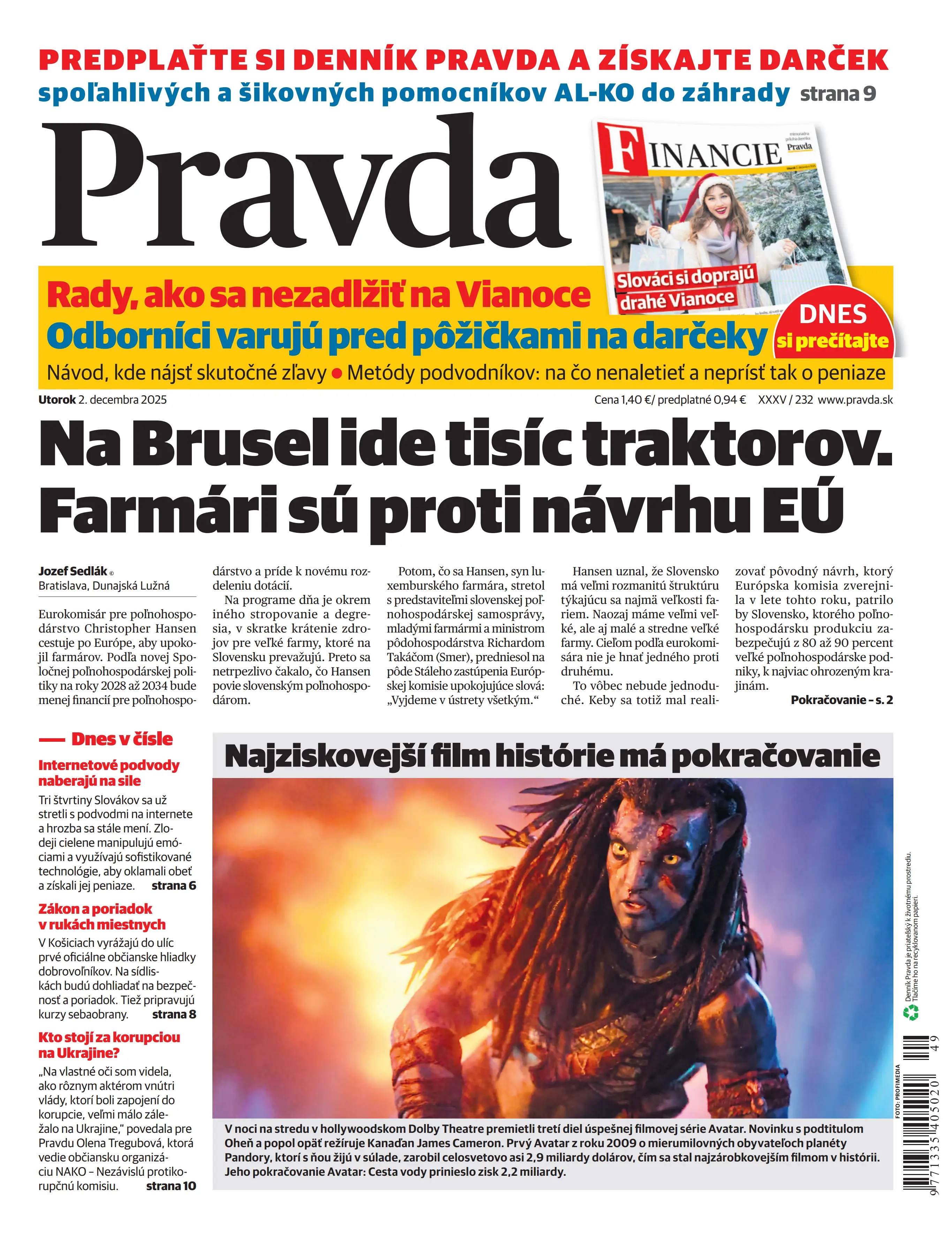 Pravda zo dňa 2.12.2025