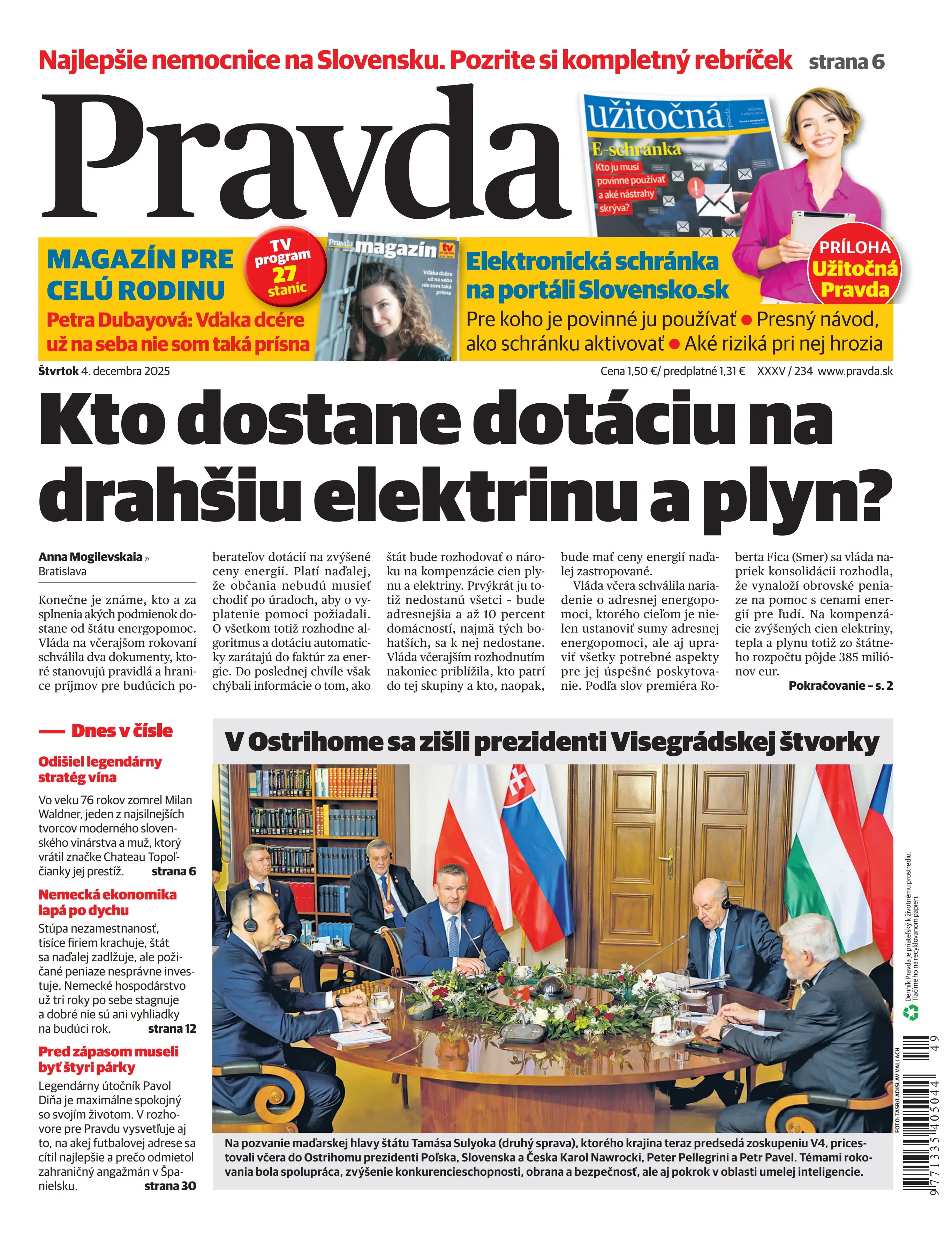 Pravda zo dňa 4.12.2025