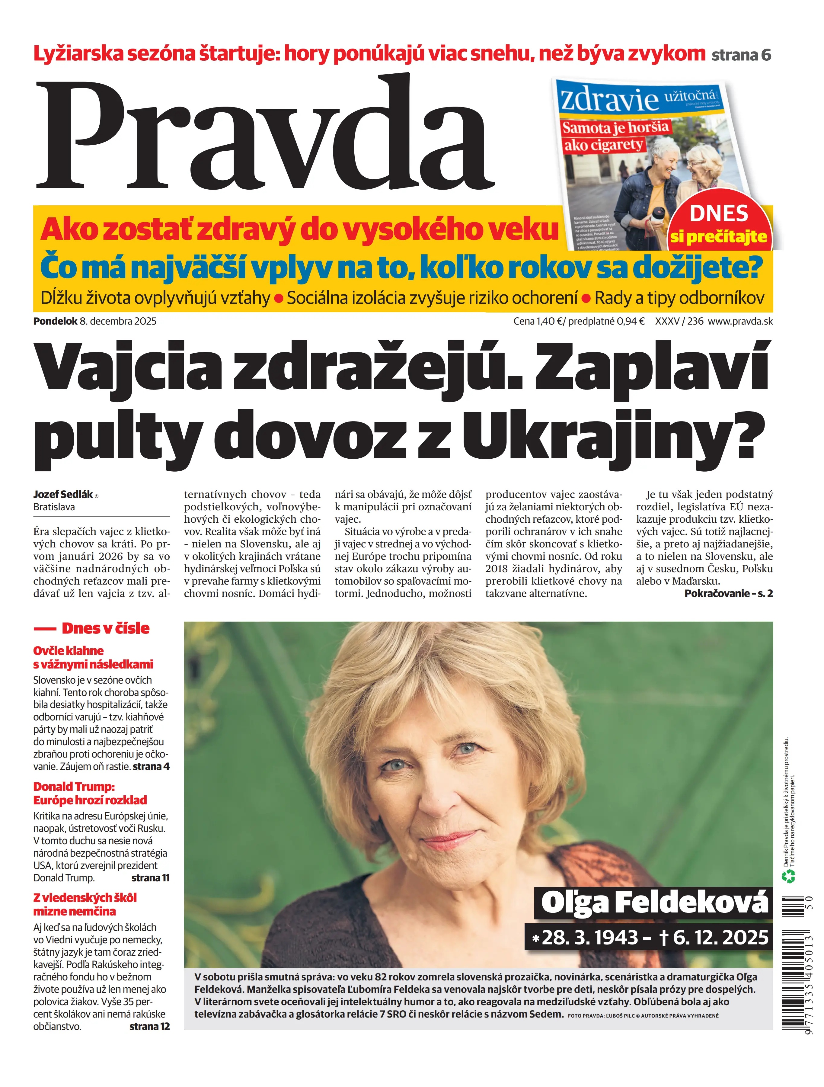 Pravda zo dňa 8.12.2025