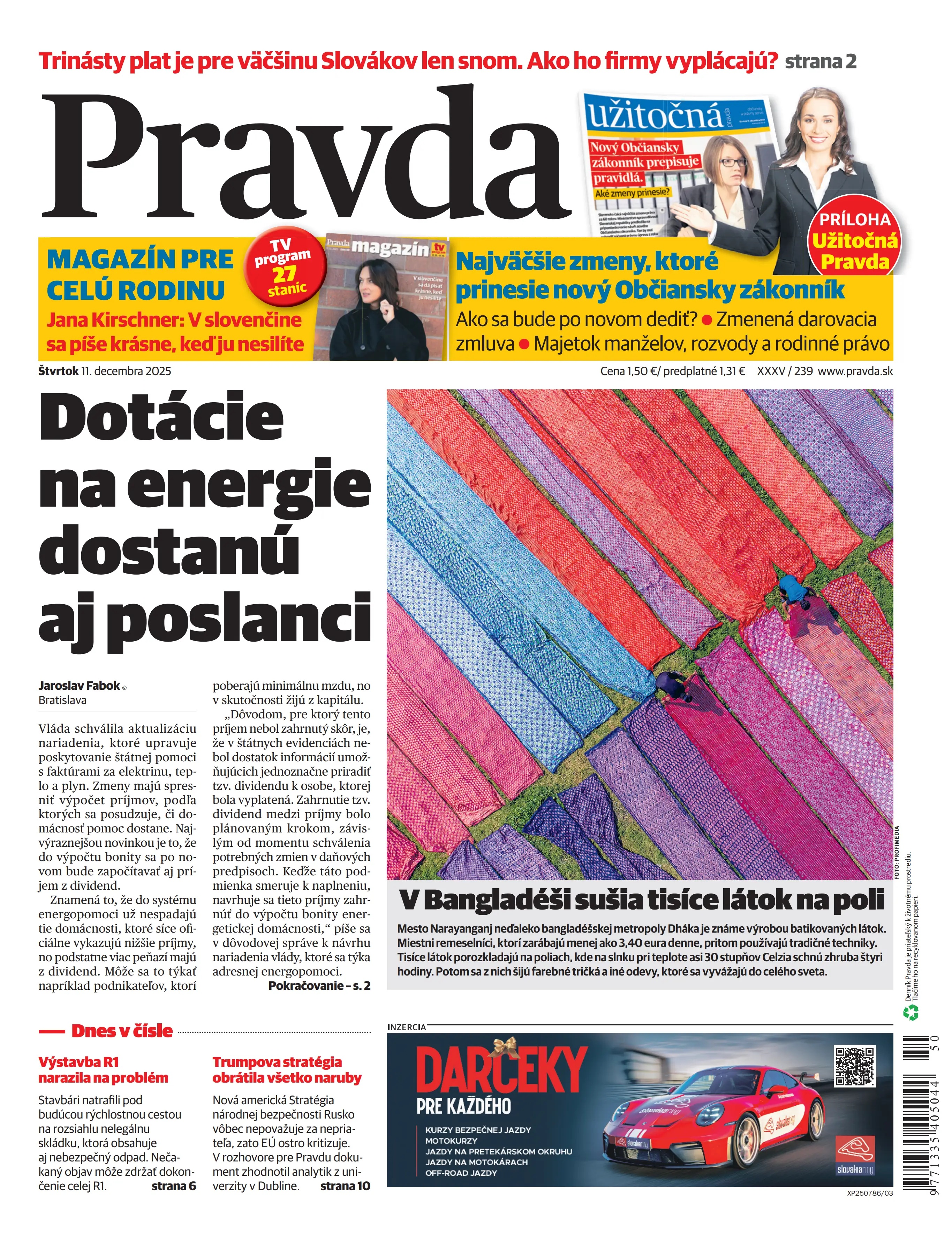 Pravda zo dňa 11.12.2025