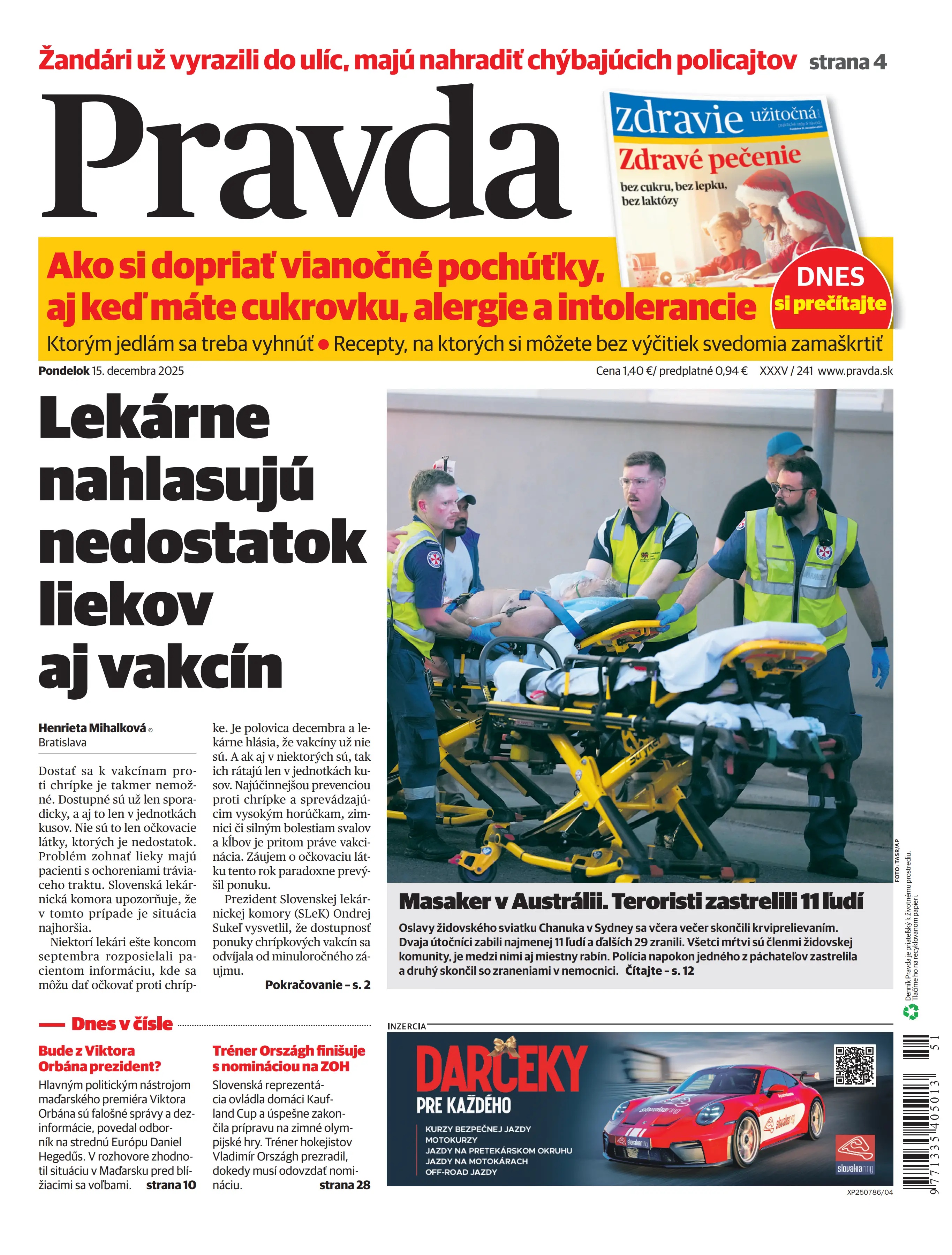 Pravda zo dňa 15.12.2025