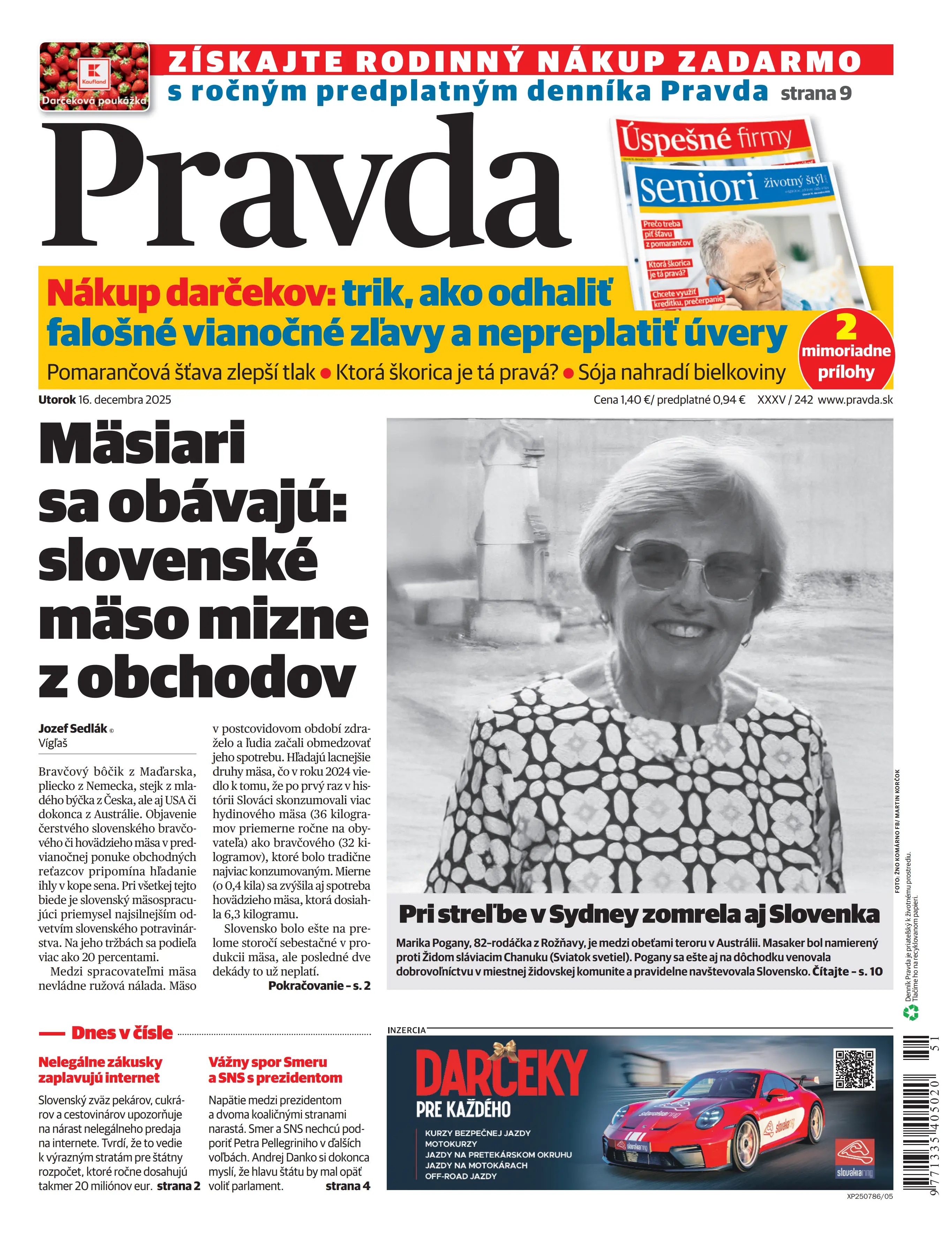 Pravda zo dňa 16.12.2025