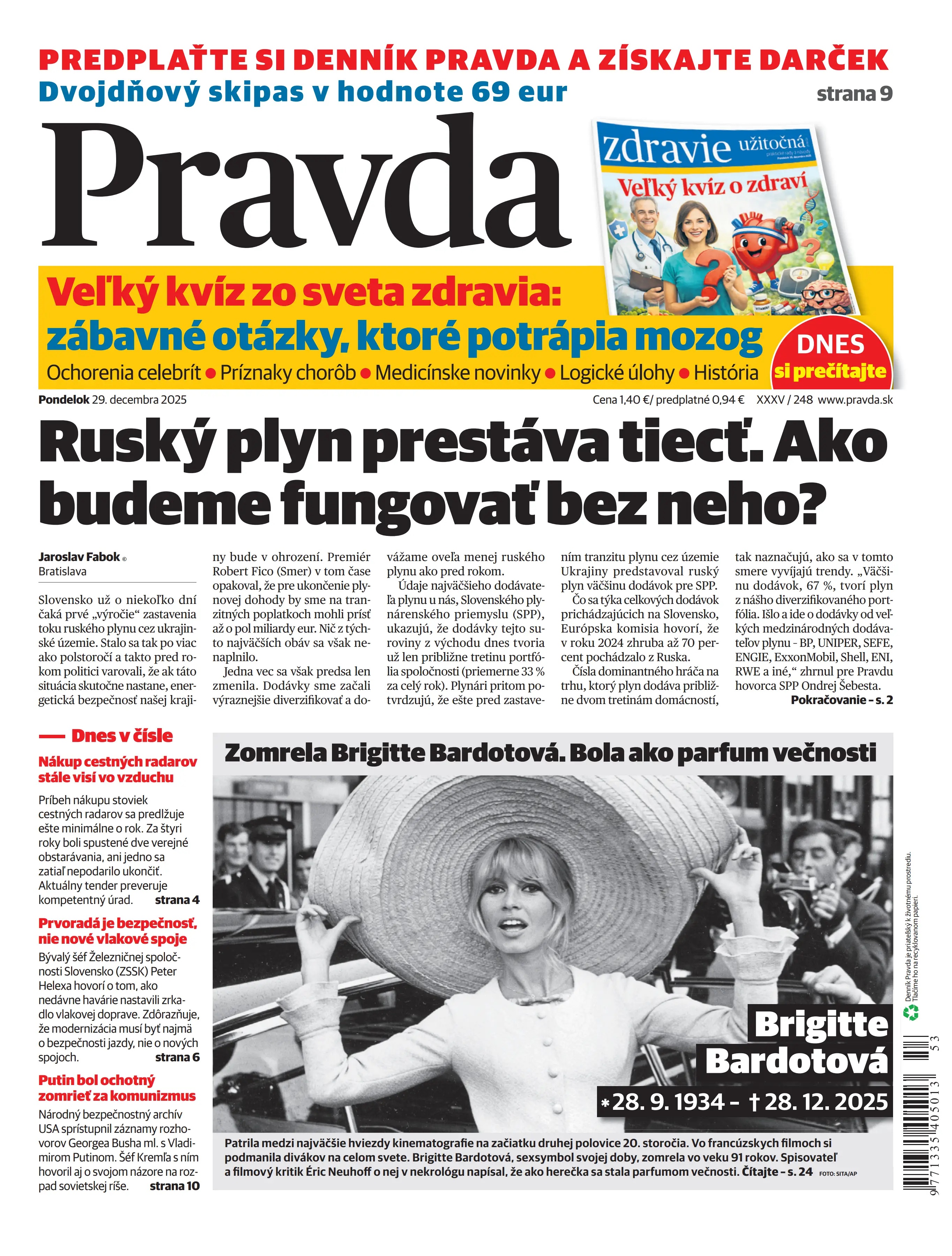 Pravda zo dňa 29.12.2025