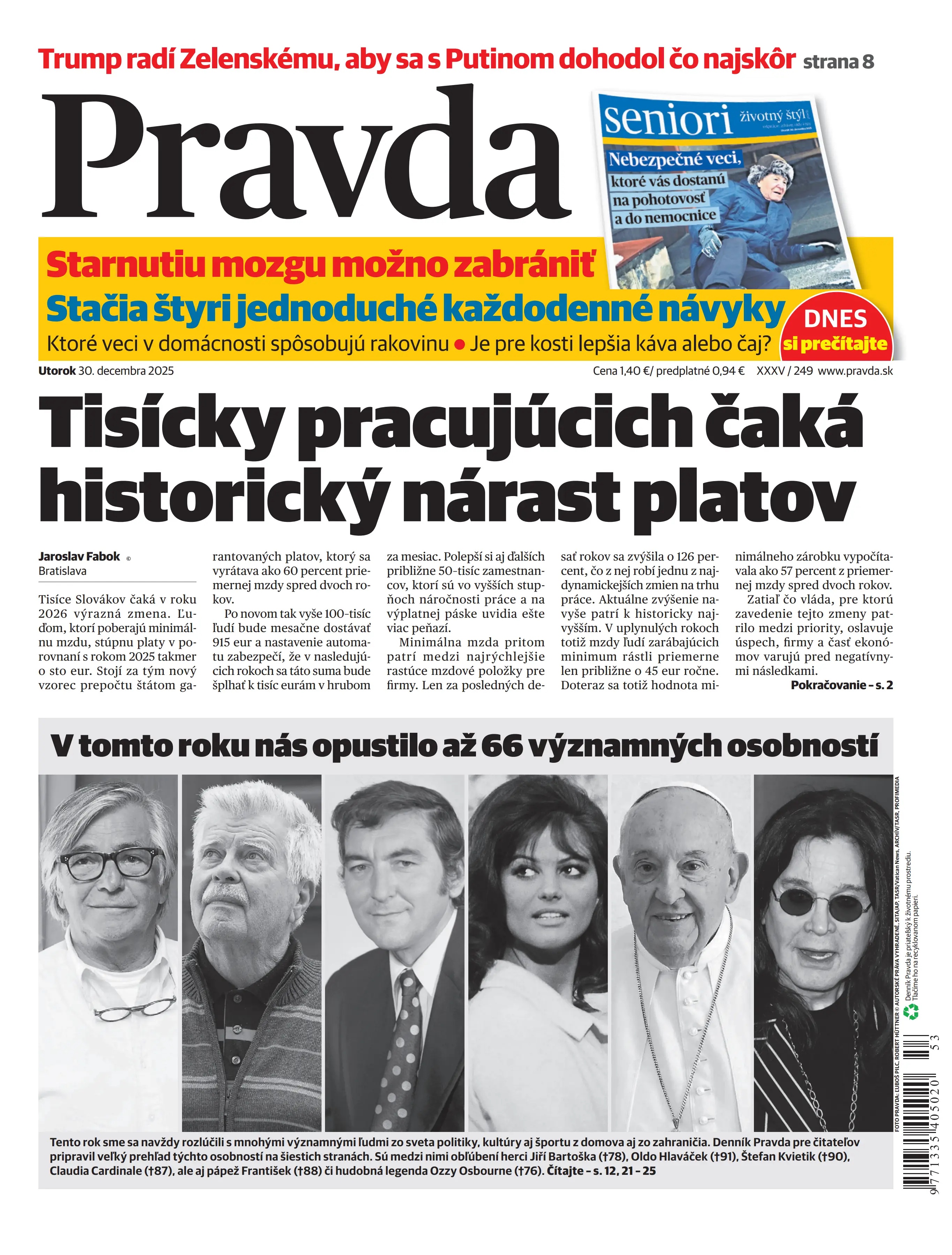 Pravda zo dňa 30.12.2025
