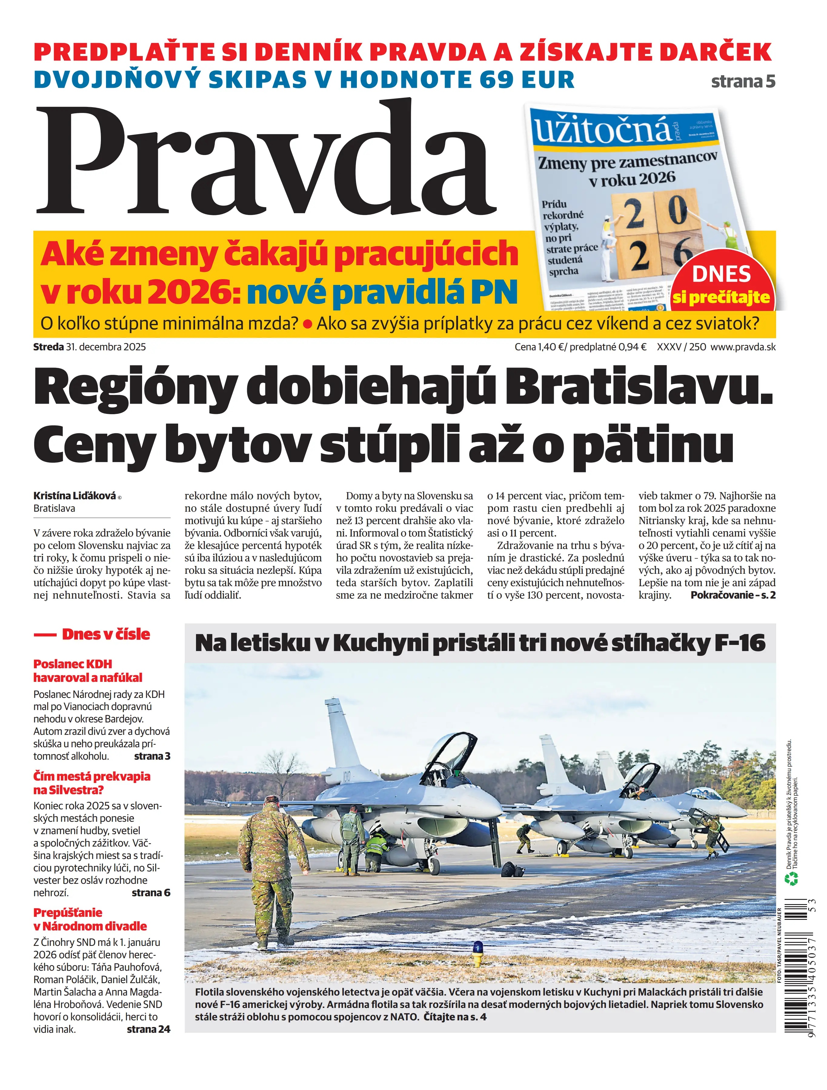 Pravda zo dňa 31.12.2025