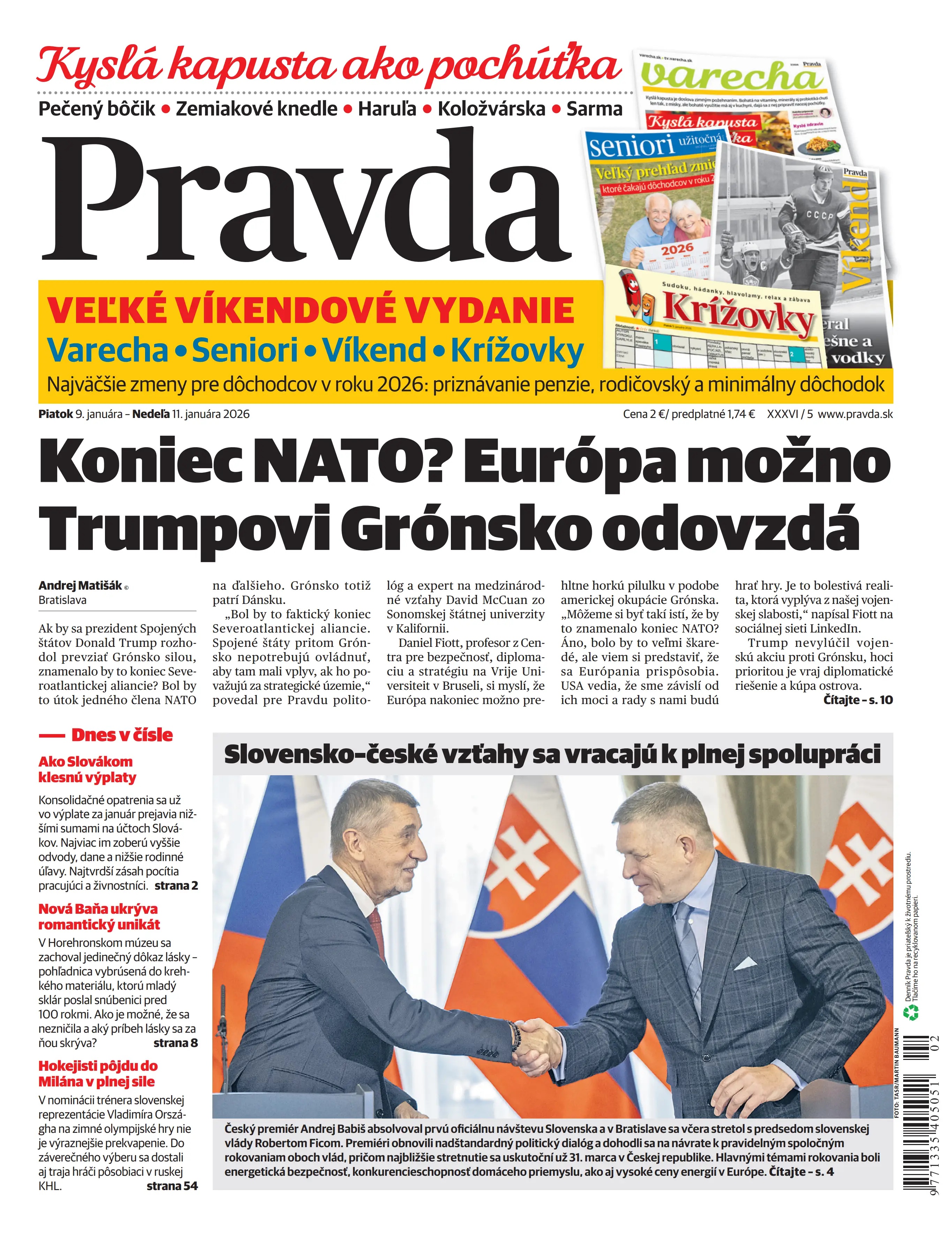 Pravda zo dňa 9.1.2026