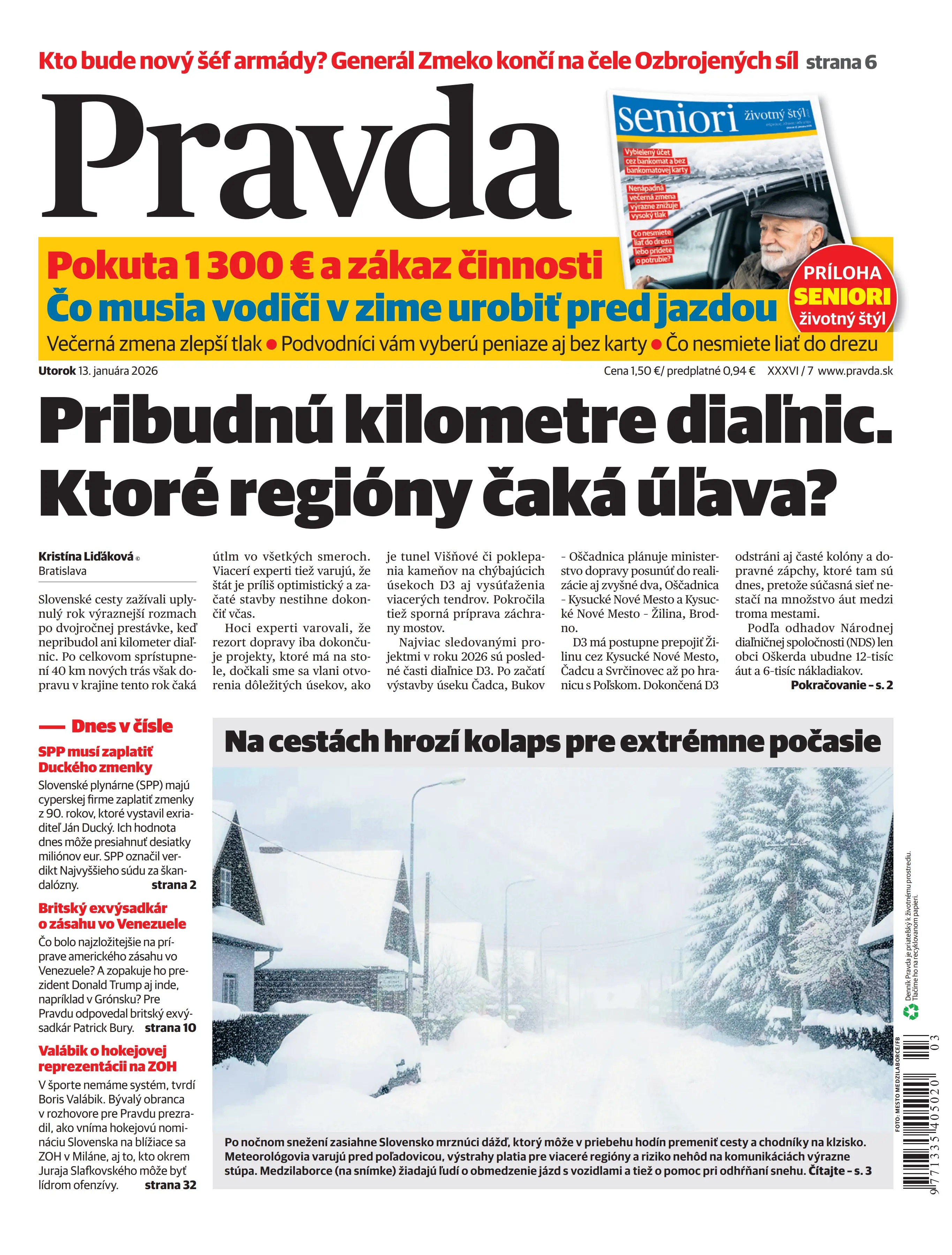 Pravda zo dňa 13.1.2026