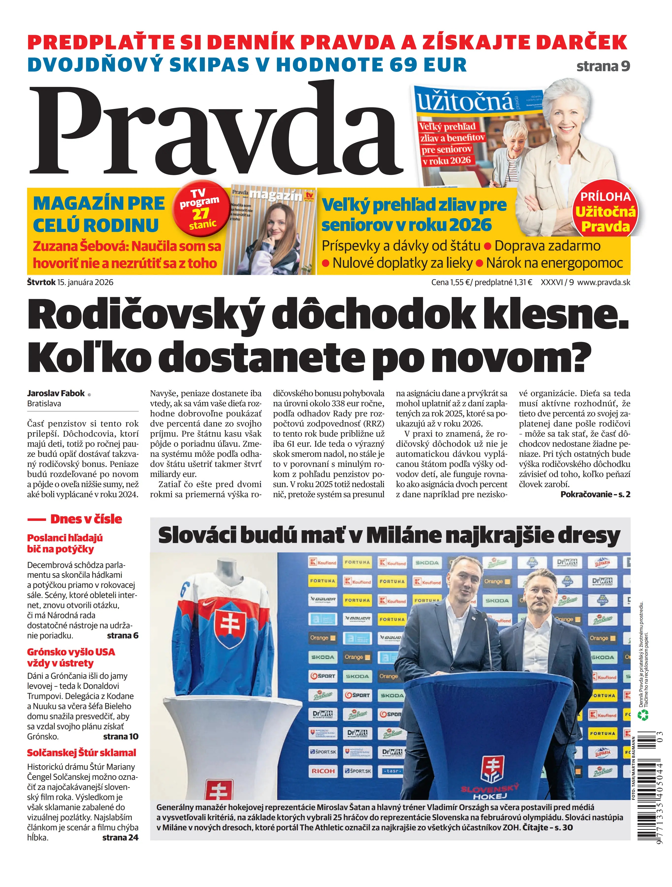 Pravda zo dňa 15.1.2026