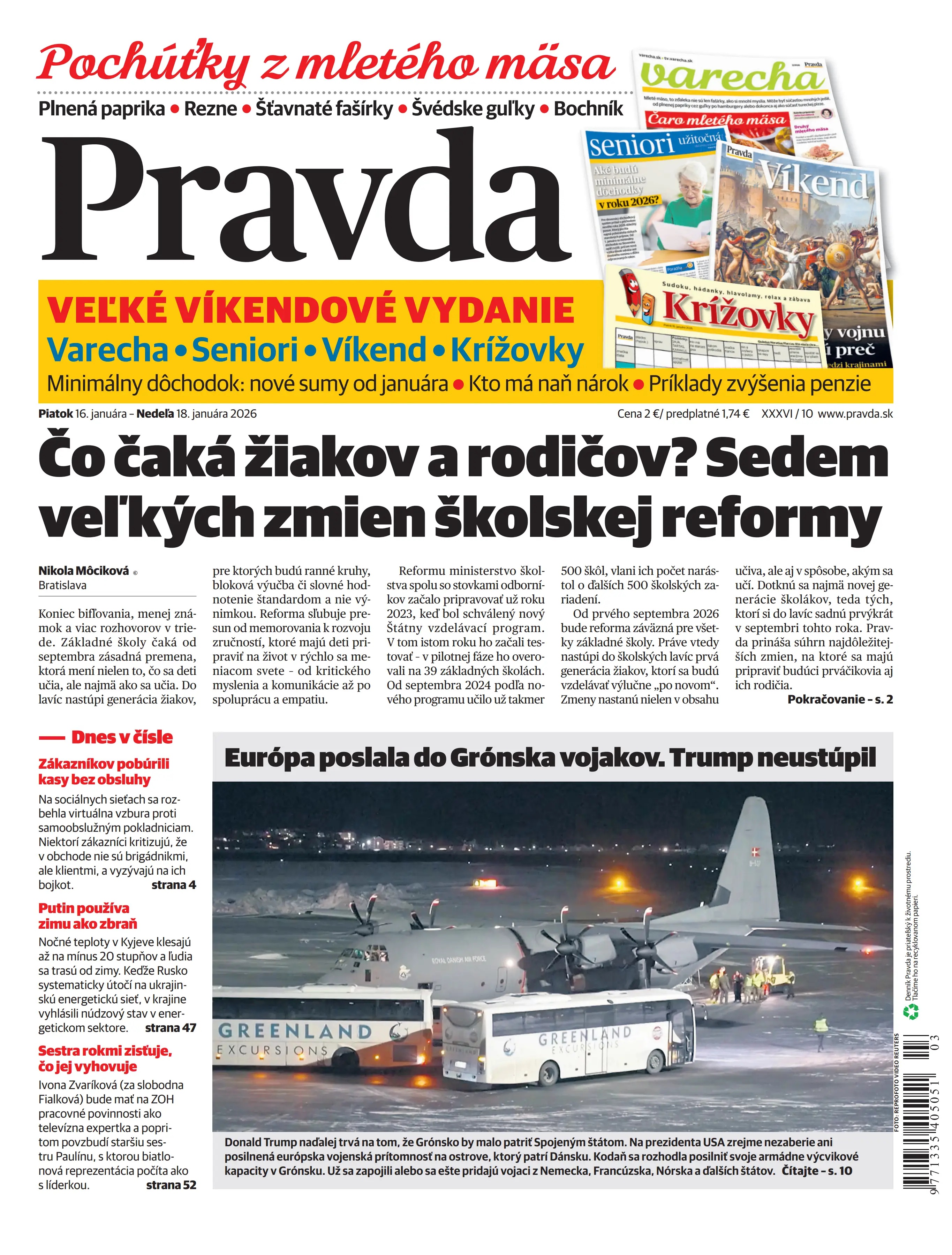 Pravda zo dňa 16.1.2026