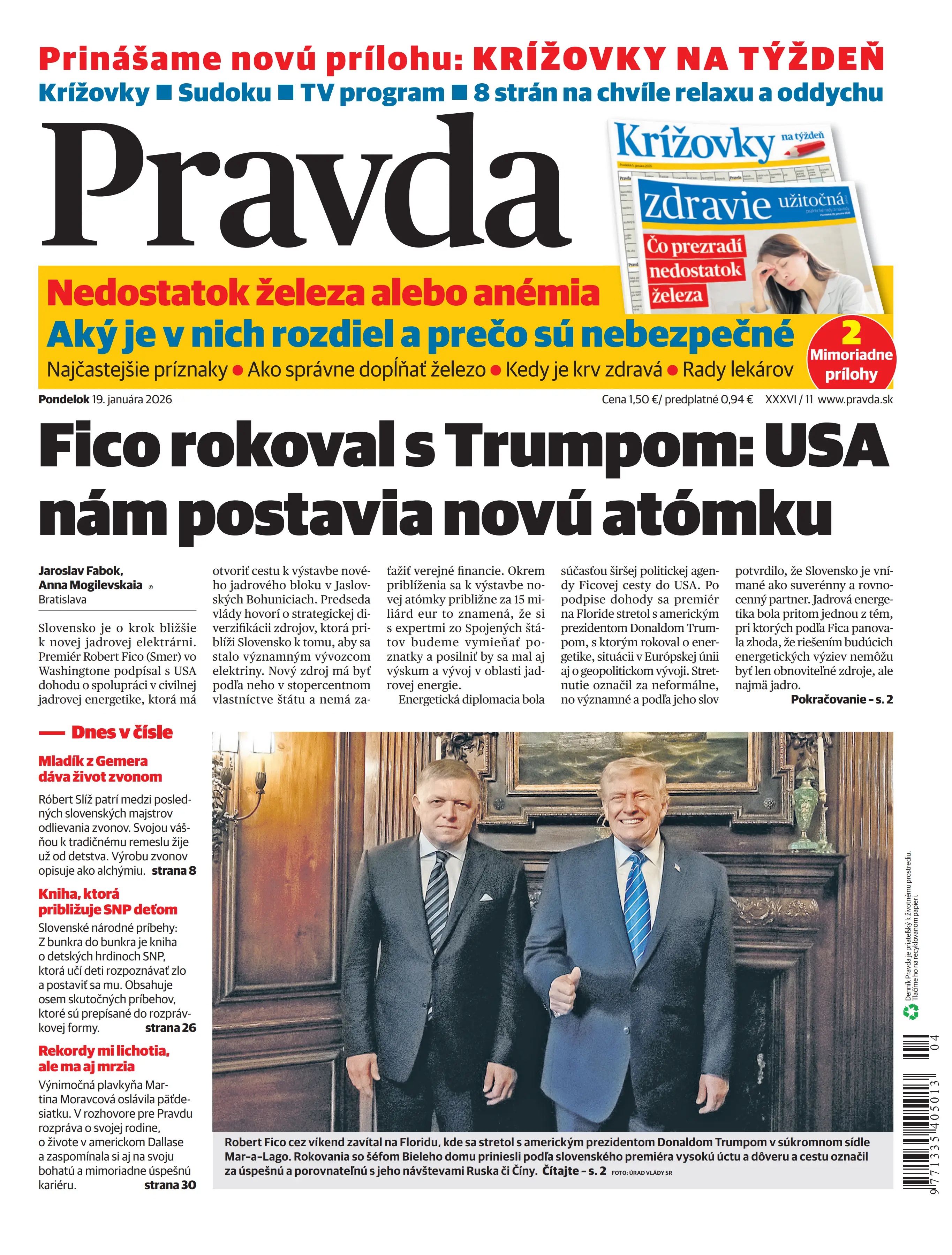Pravda zo dňa 19.1.2026