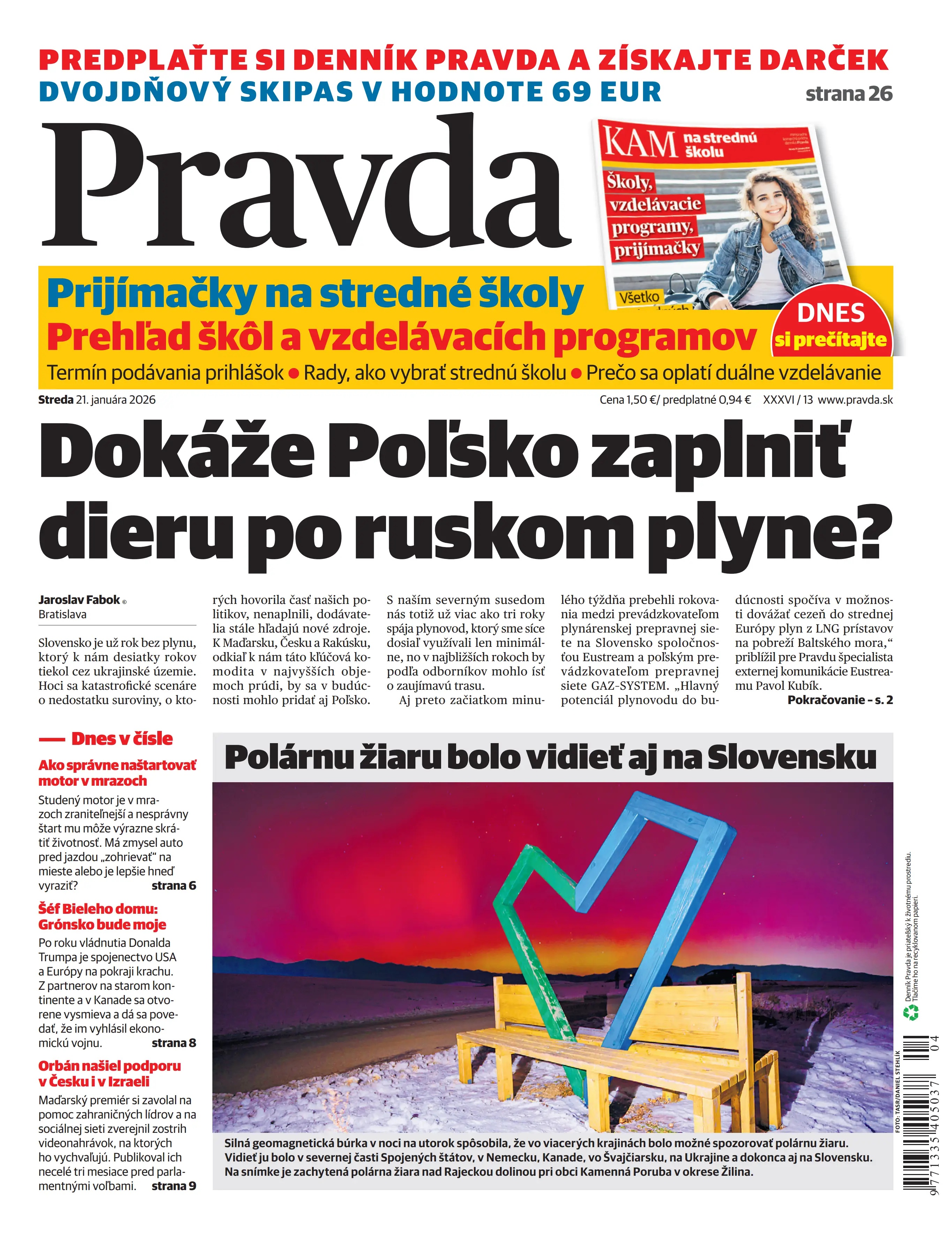 Pravda zo dňa 21.1.2026