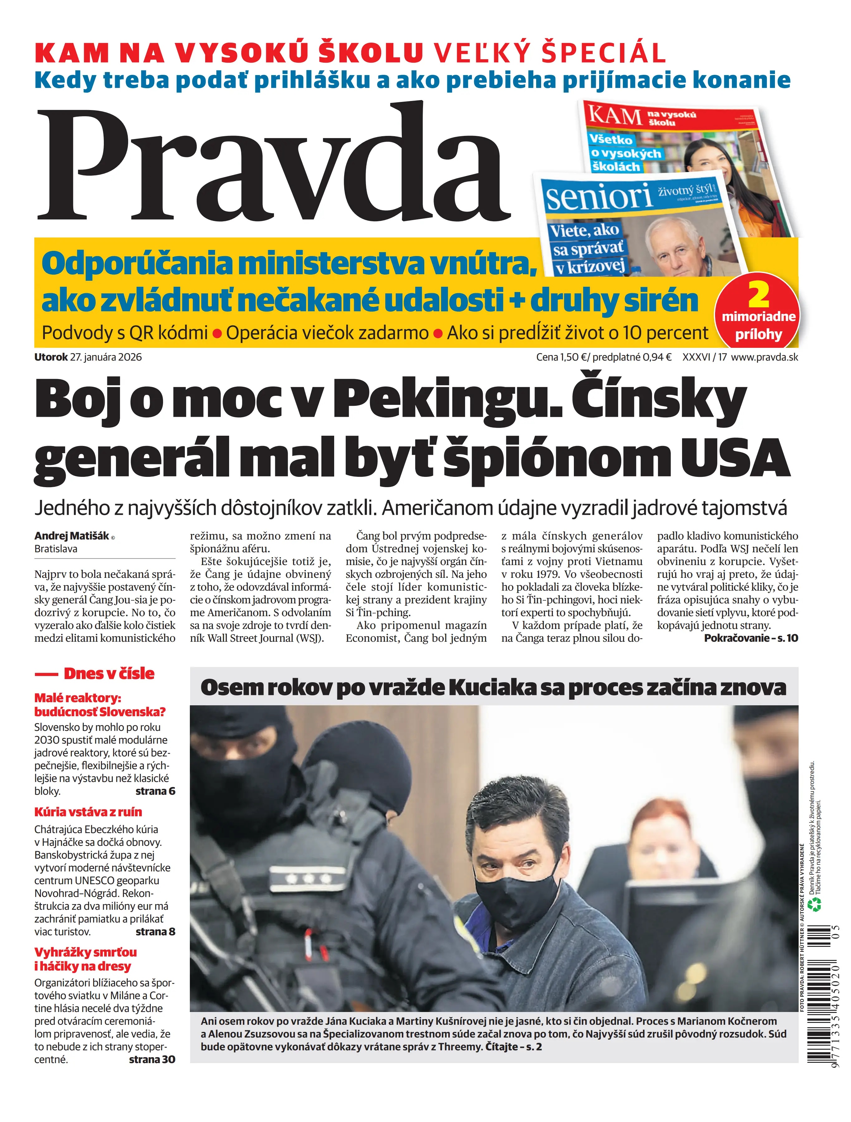 Pravda zo dňa 27.1.2026