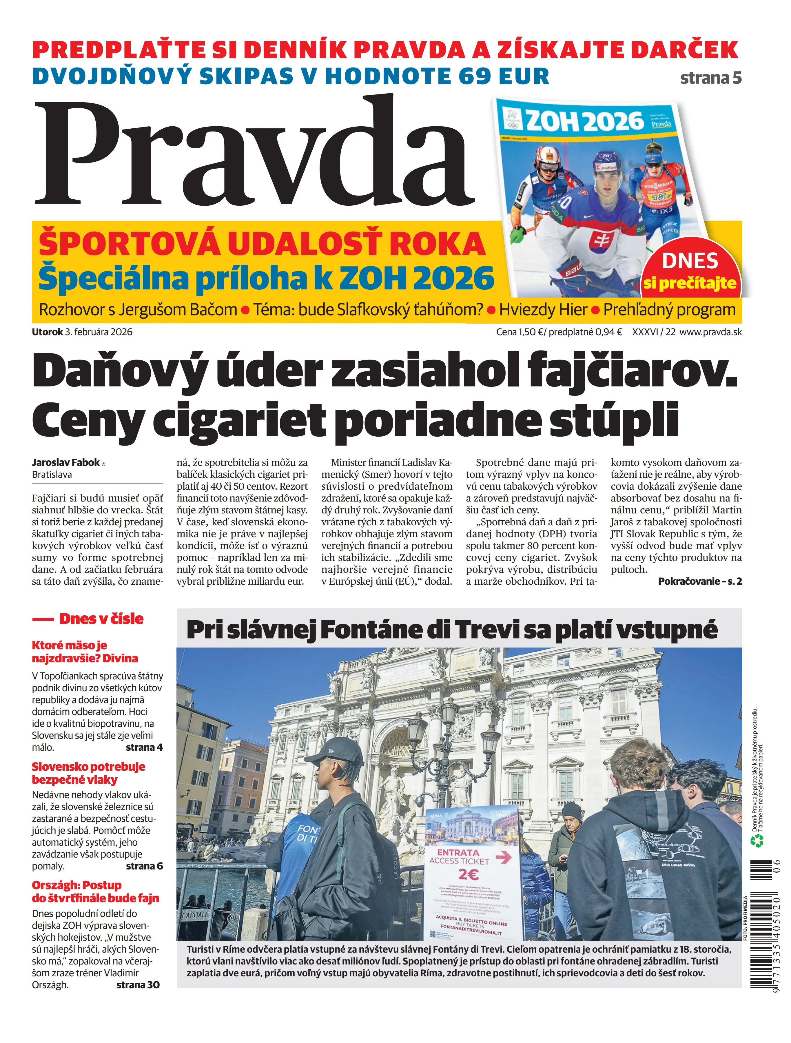 Pravda zo dňa 3.2.2026
