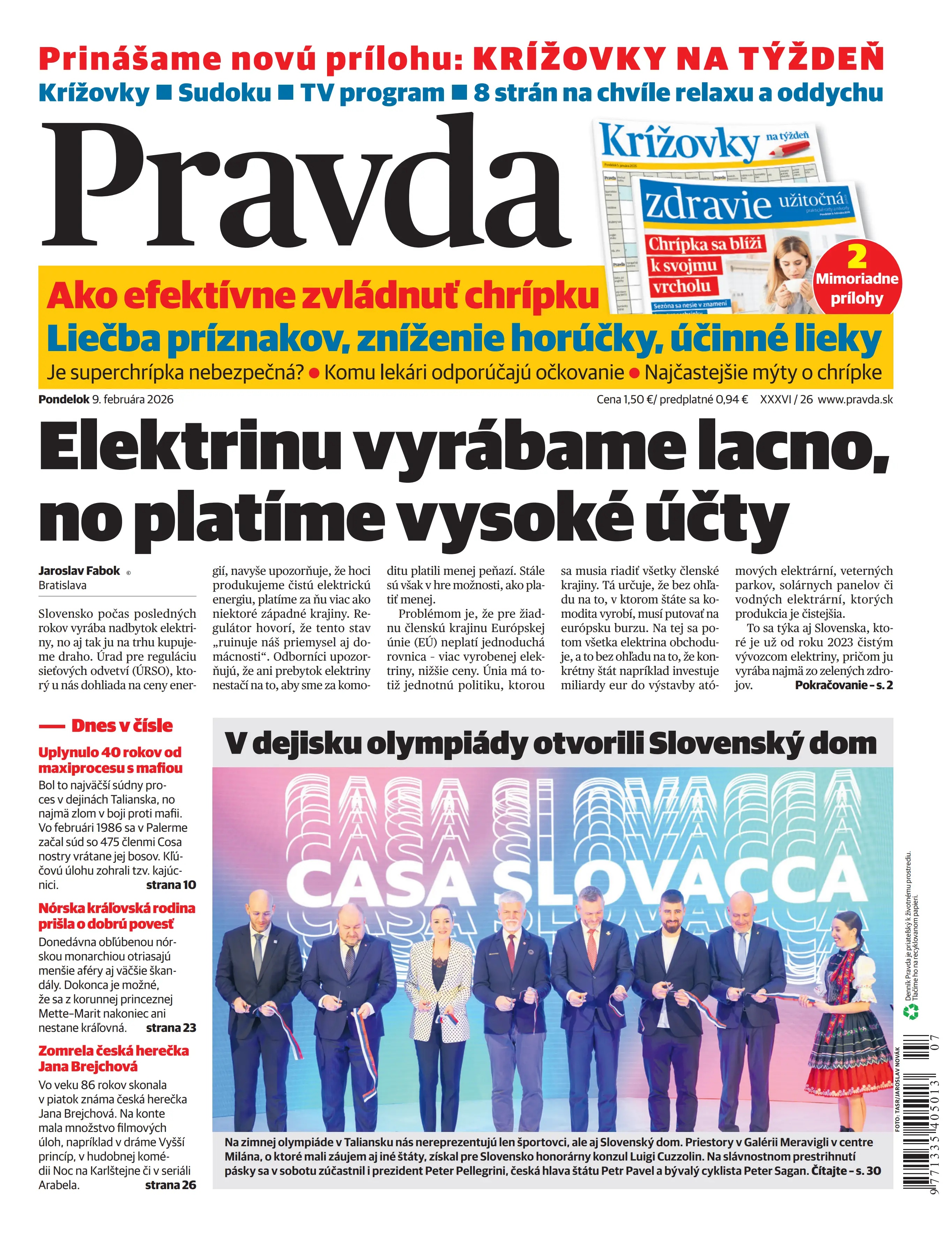 Pravda zo dňa 9.2.2026