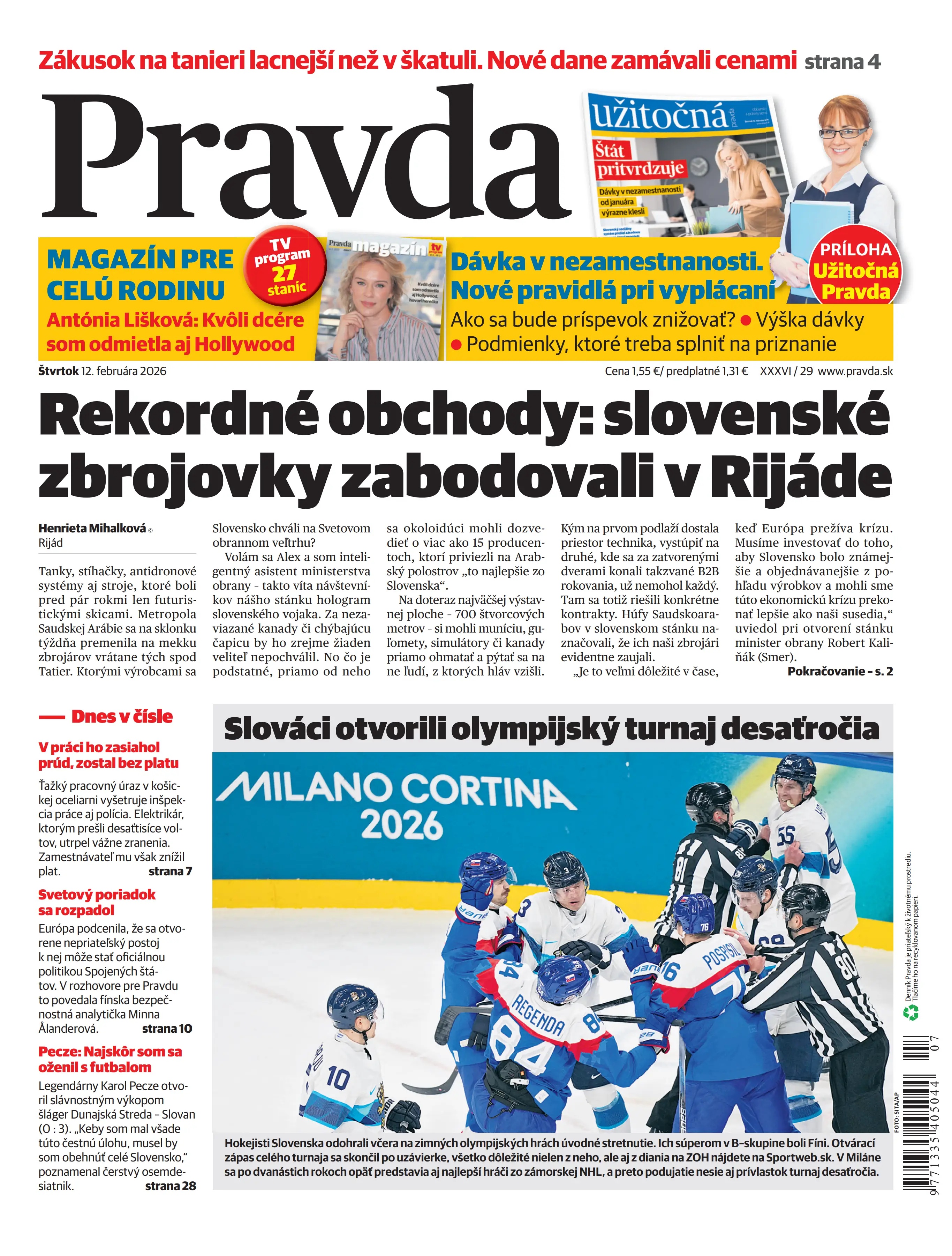 Pravda zo dňa 12.2.2026