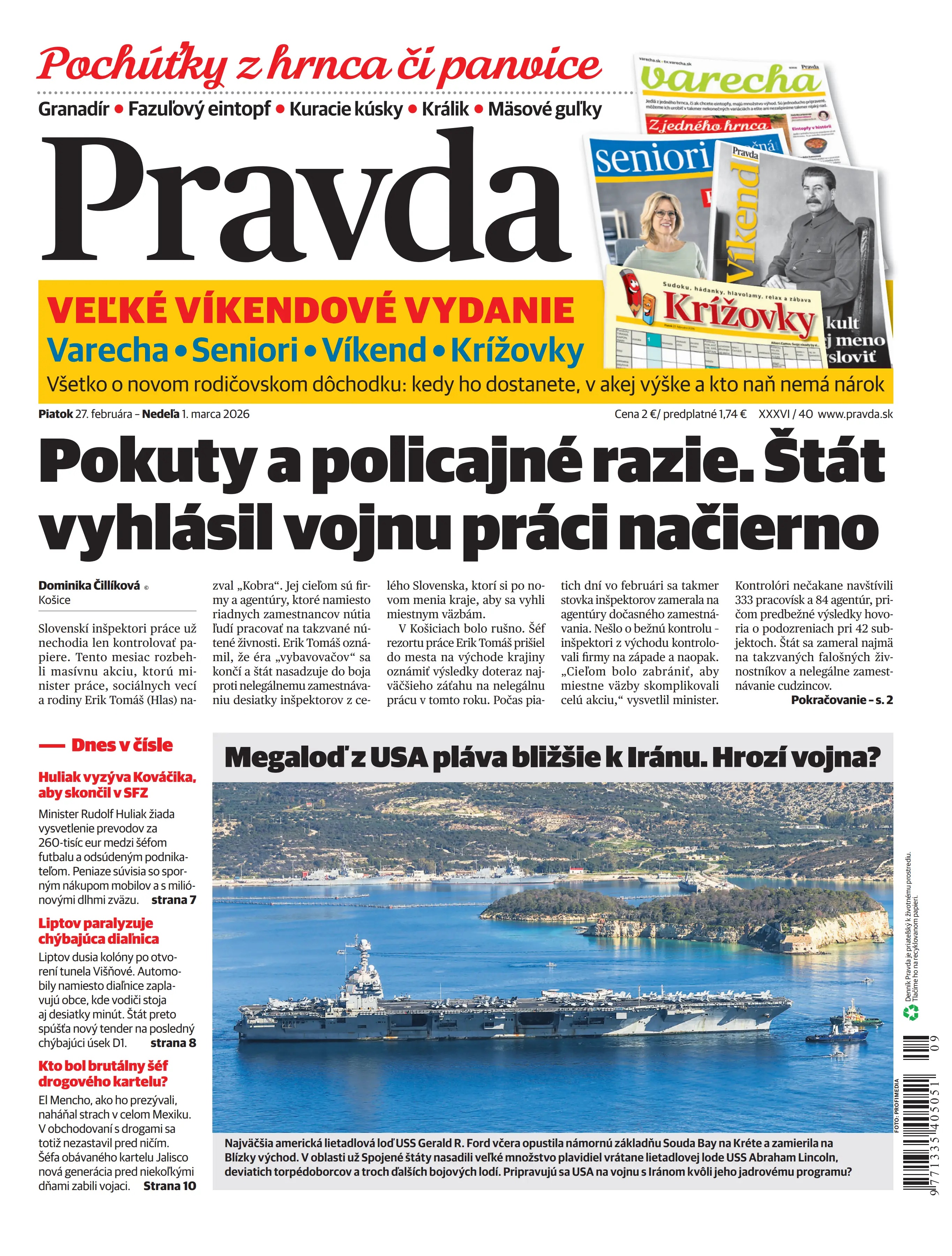 Pravda zo dňa 27.2.2026