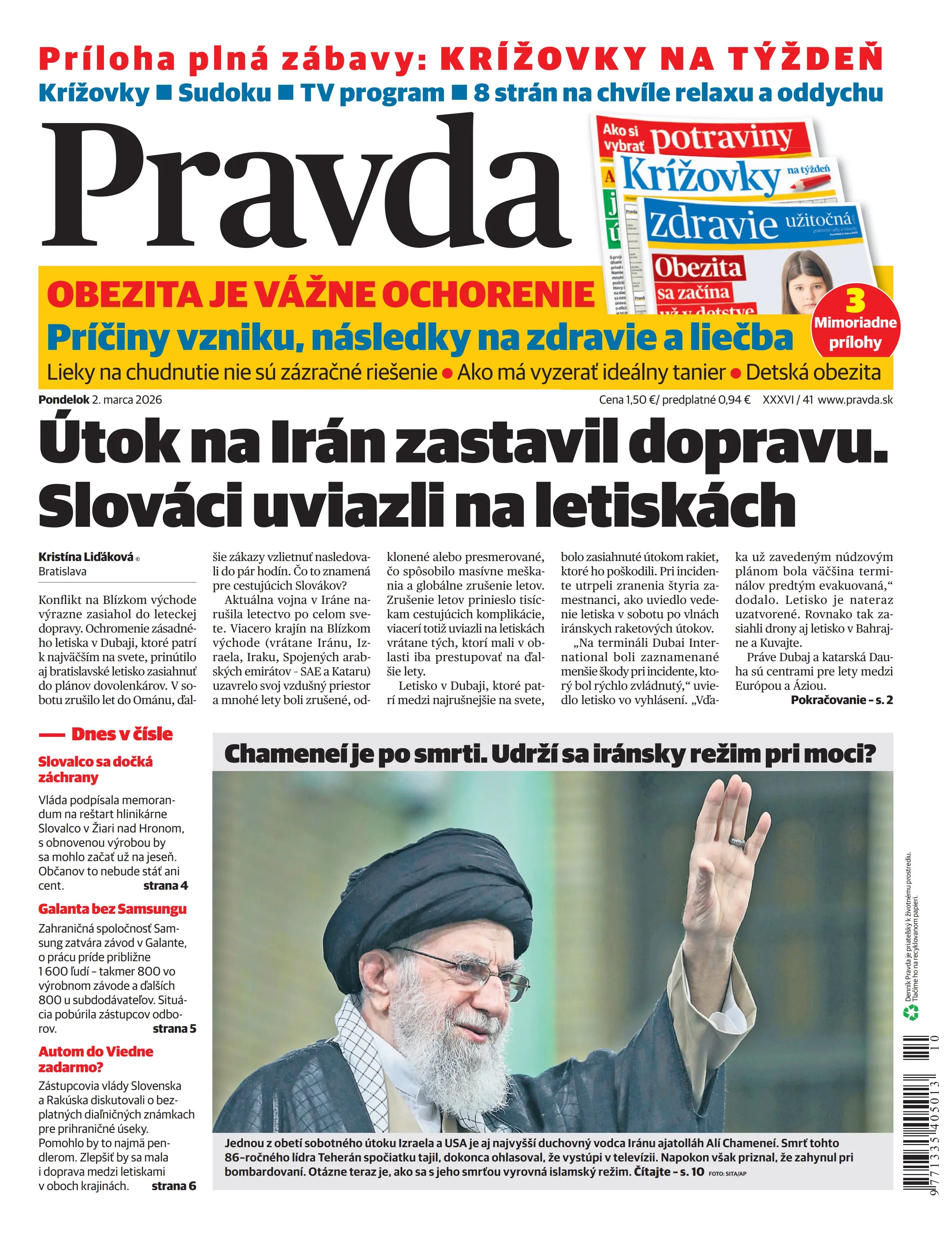Pravda zo dňa 2.3.2026