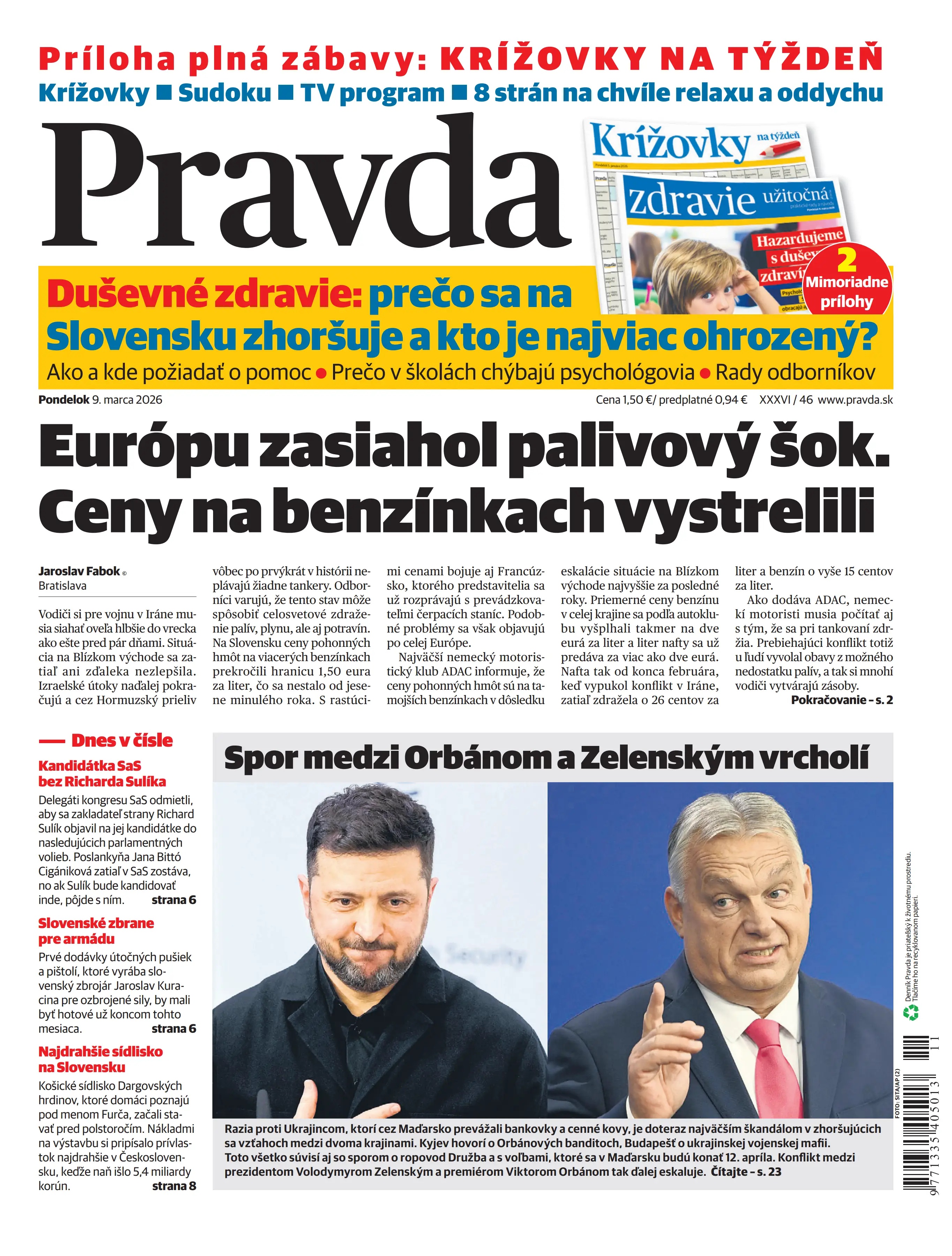 Pravda zo dňa 9.3.2026