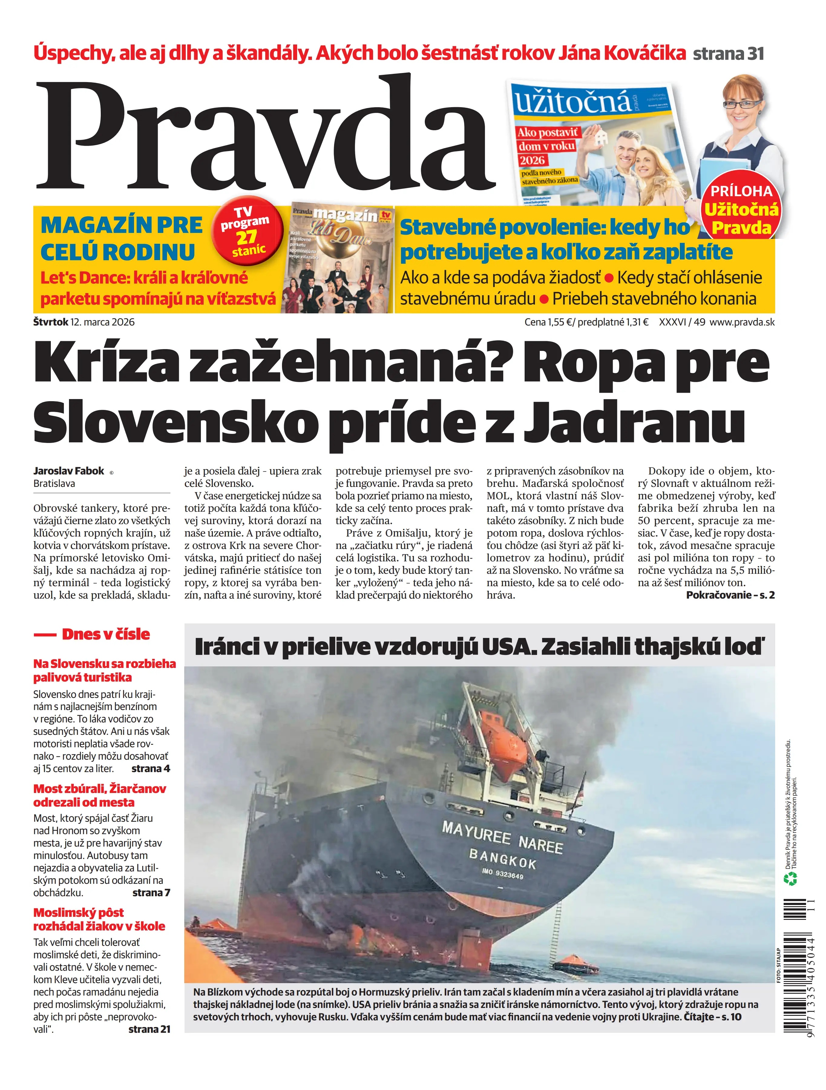 Pravda zo dňa 12.3.2026