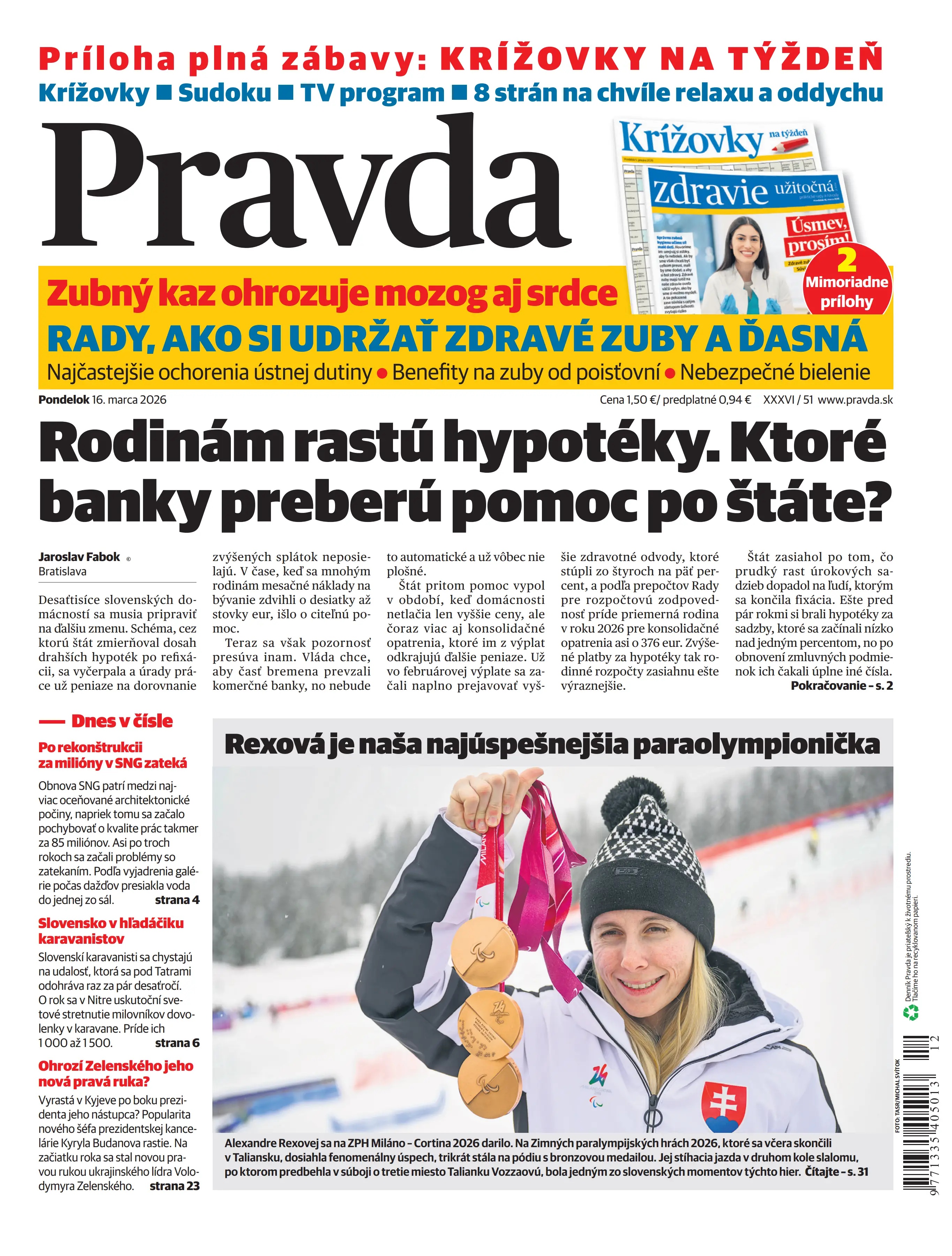 Pravda zo dňa 16.3.2026