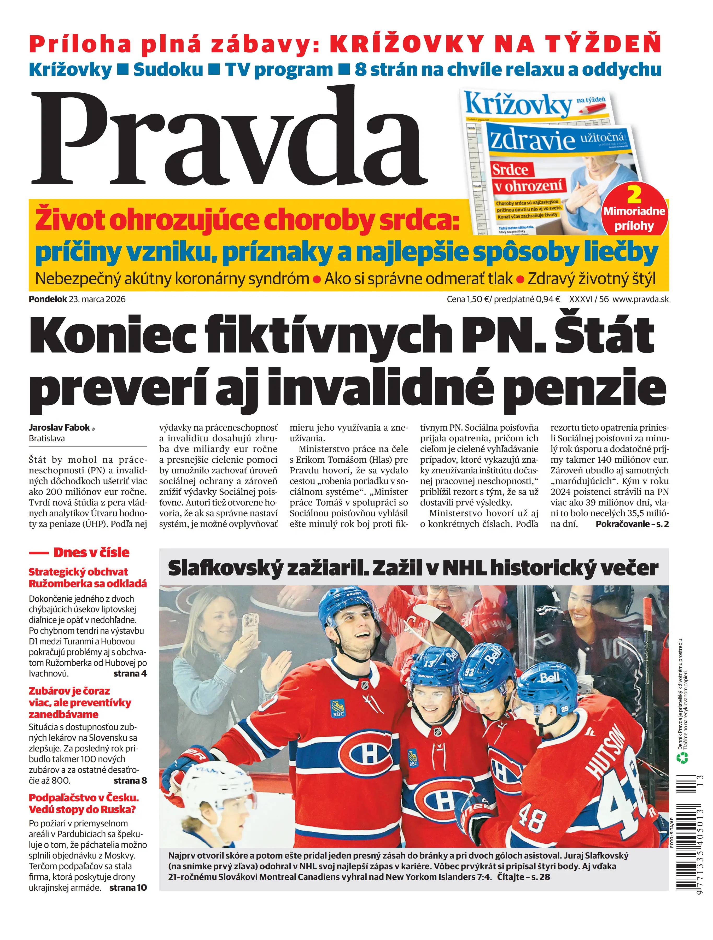 Pravda zo dňa 23.3.2026