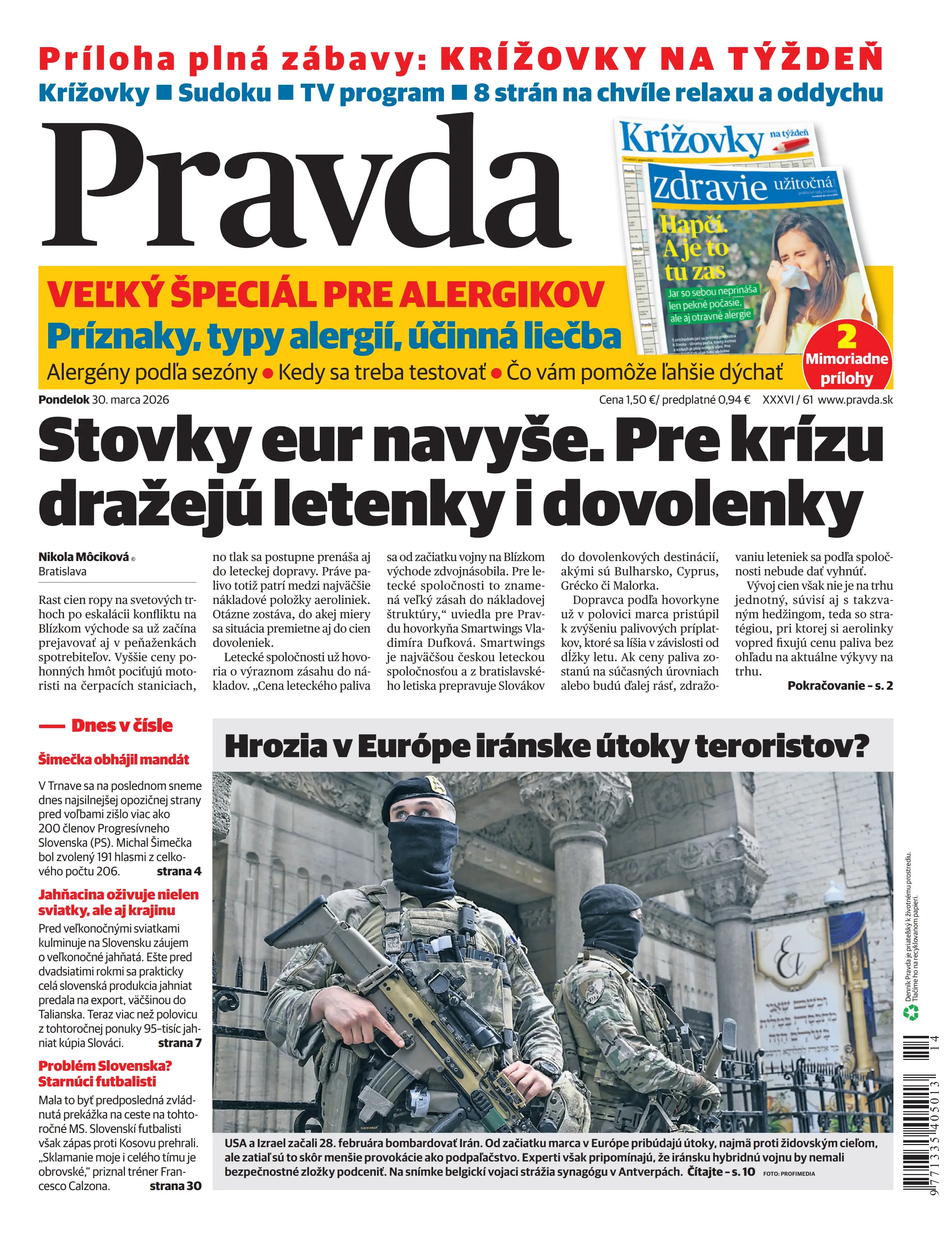 Pravda zo dňa 30.3.2026