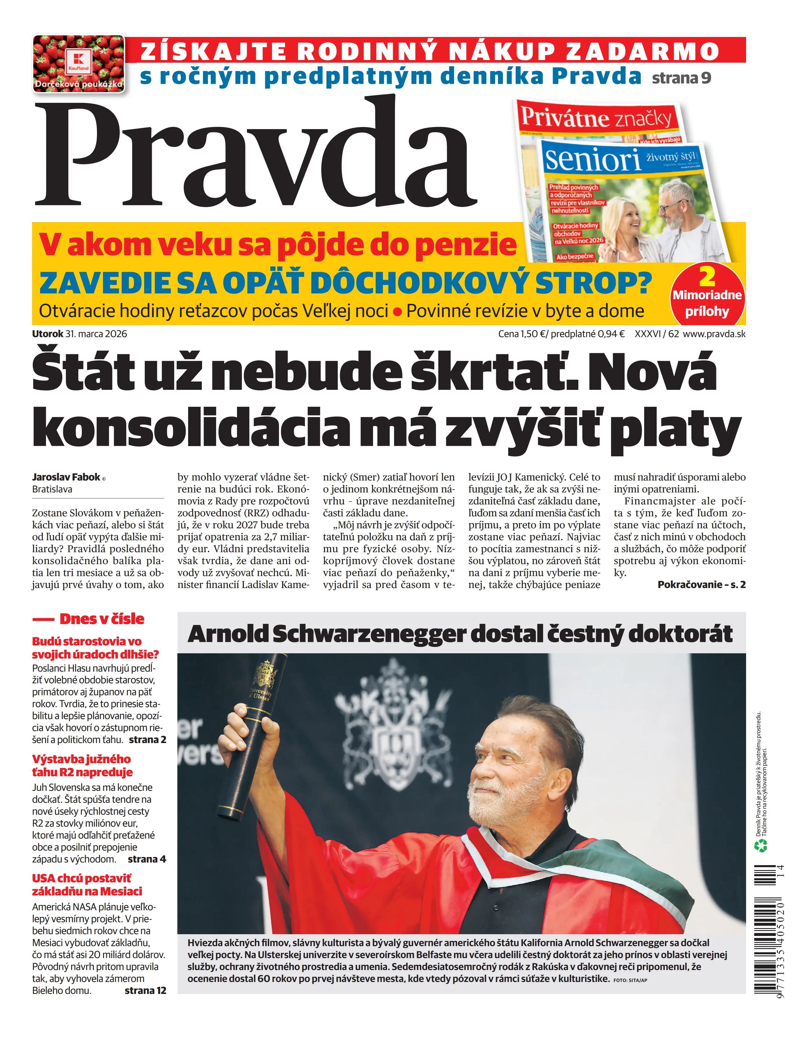 Pravda zo dňa 31.3.2026
