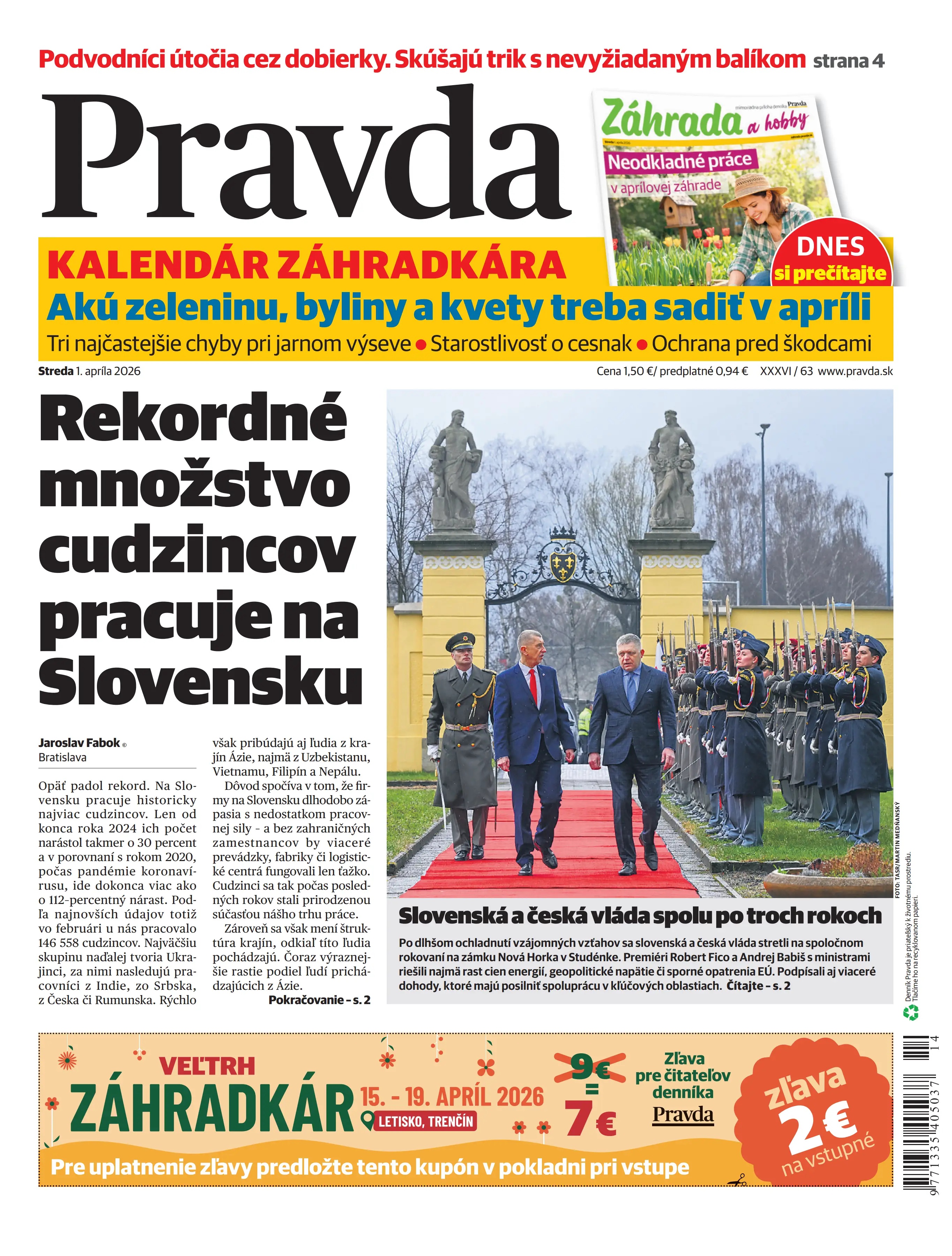 Pravda zo dňa 1.4.2026