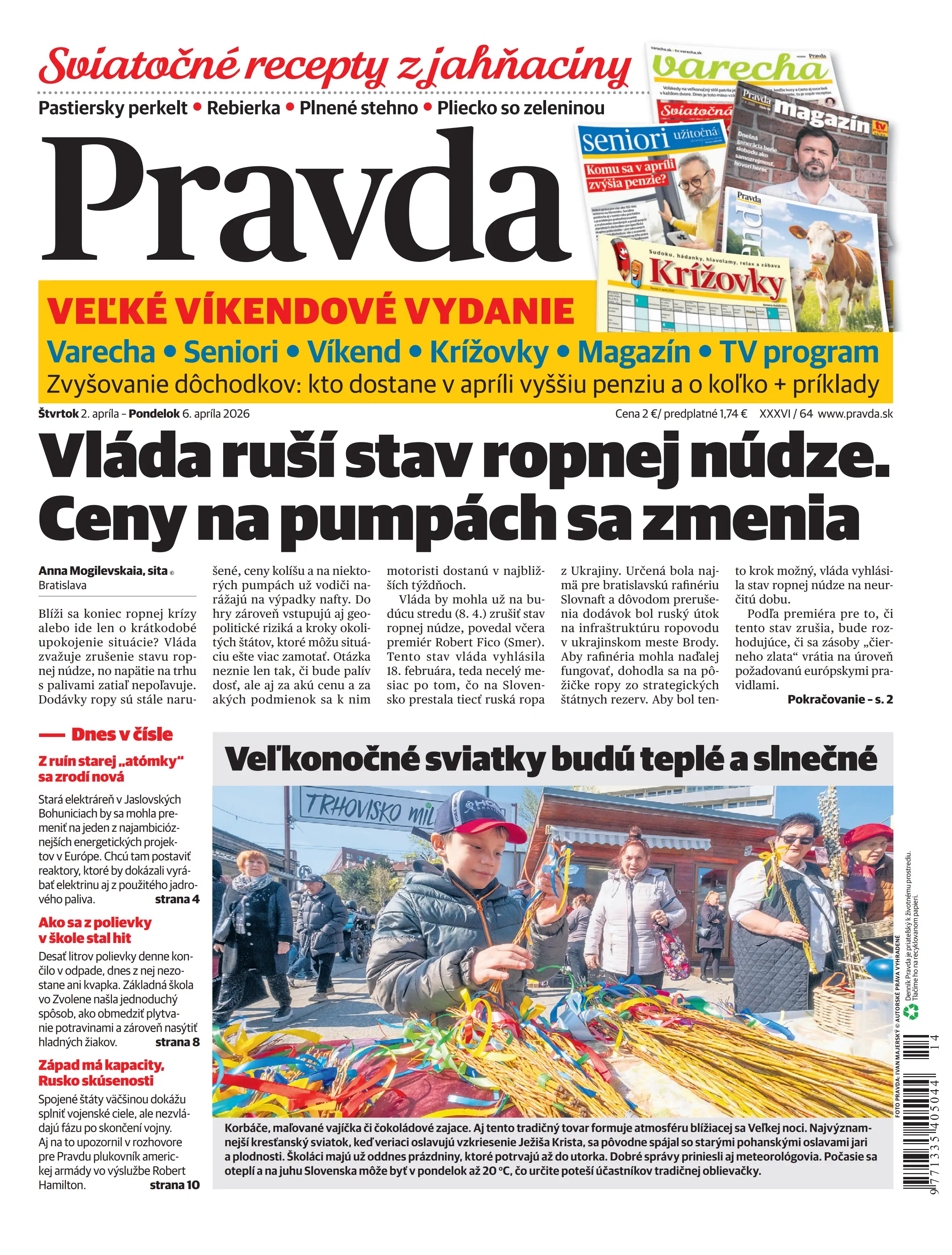 Pravda zo dňa 2.4.2026