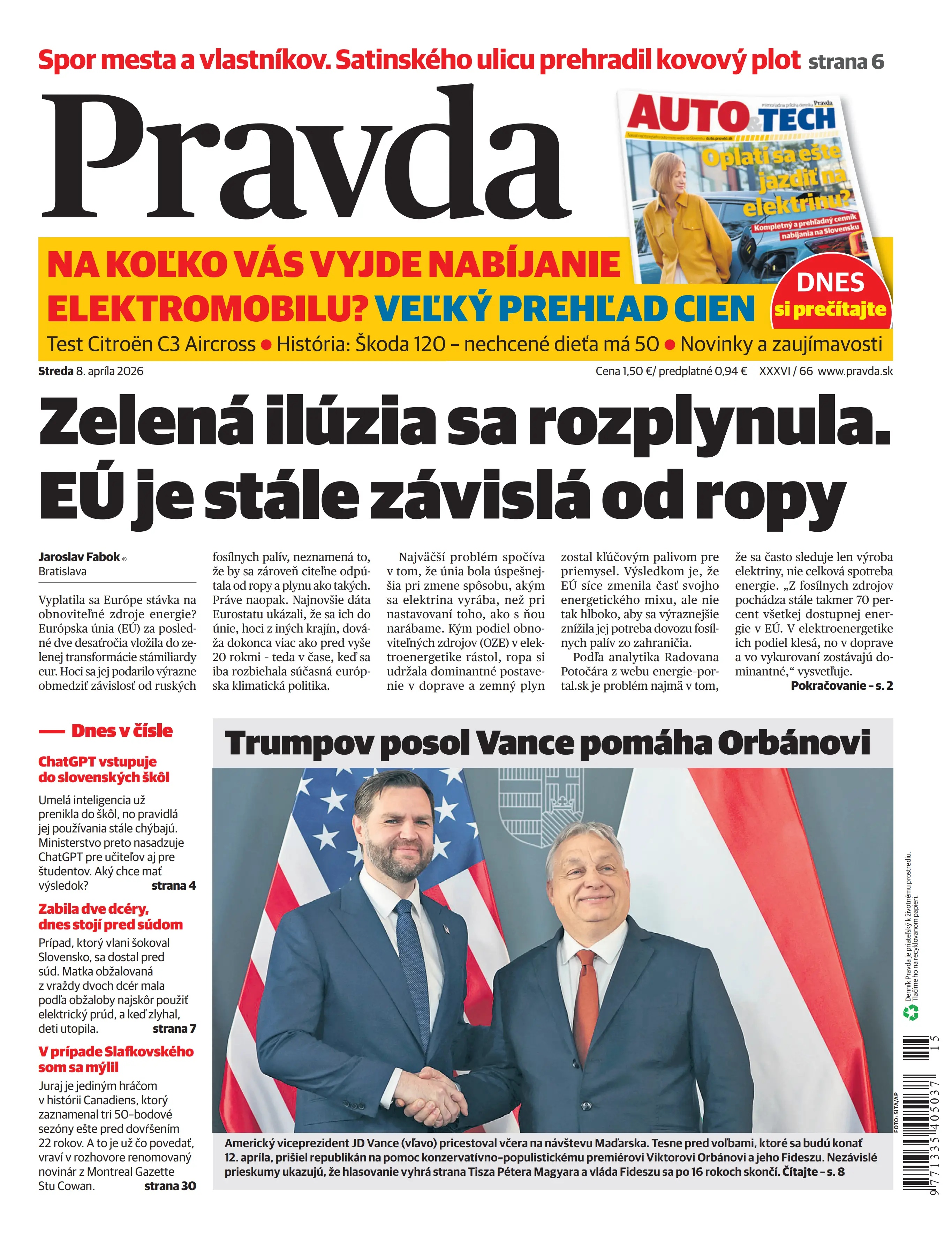Pravda zo dňa 8.4.2026