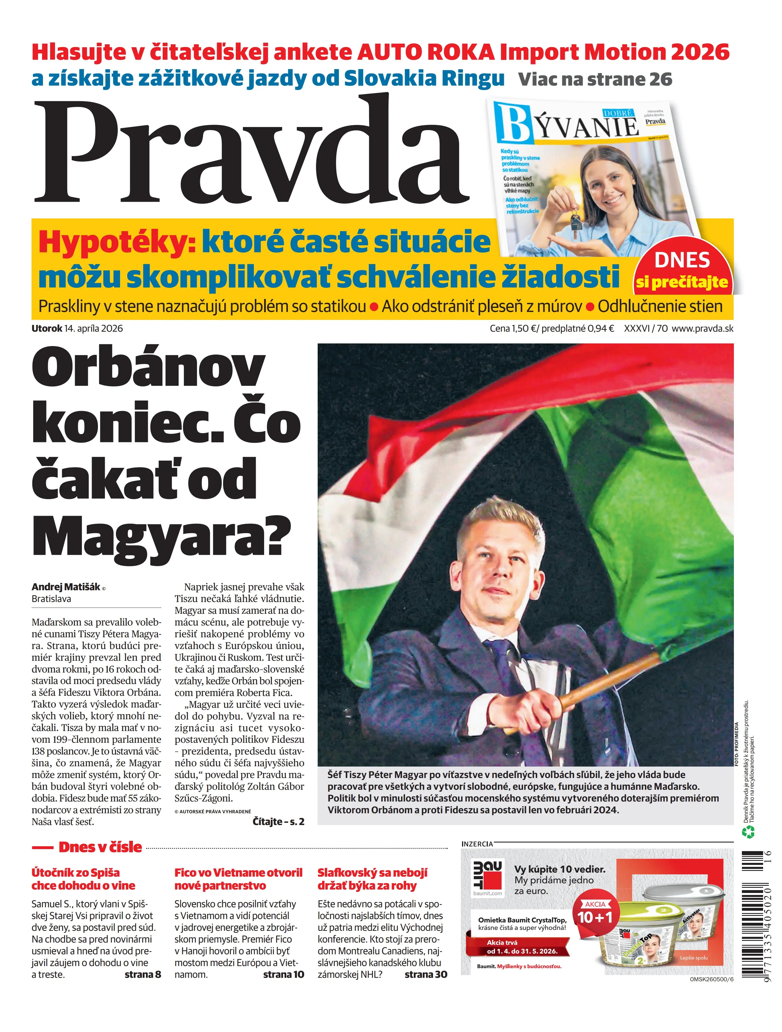 Pravda zo dňa 14.4.2026