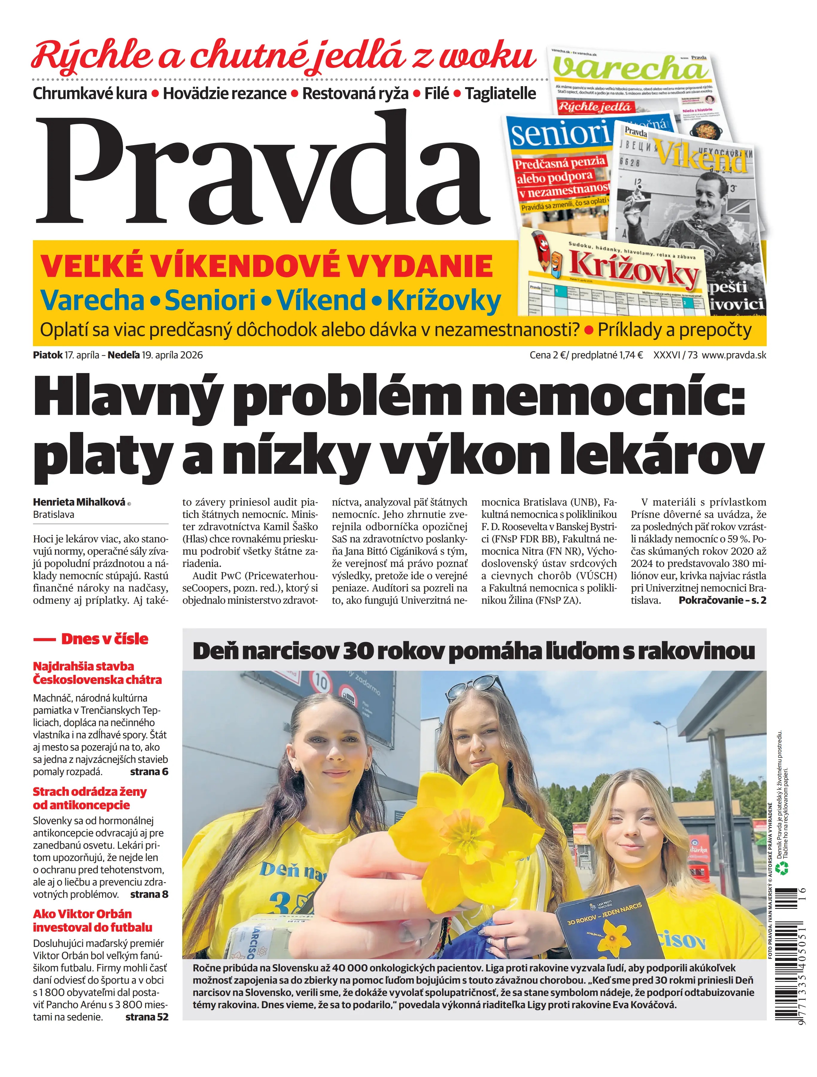 Pravda zo dňa 17.4.2026