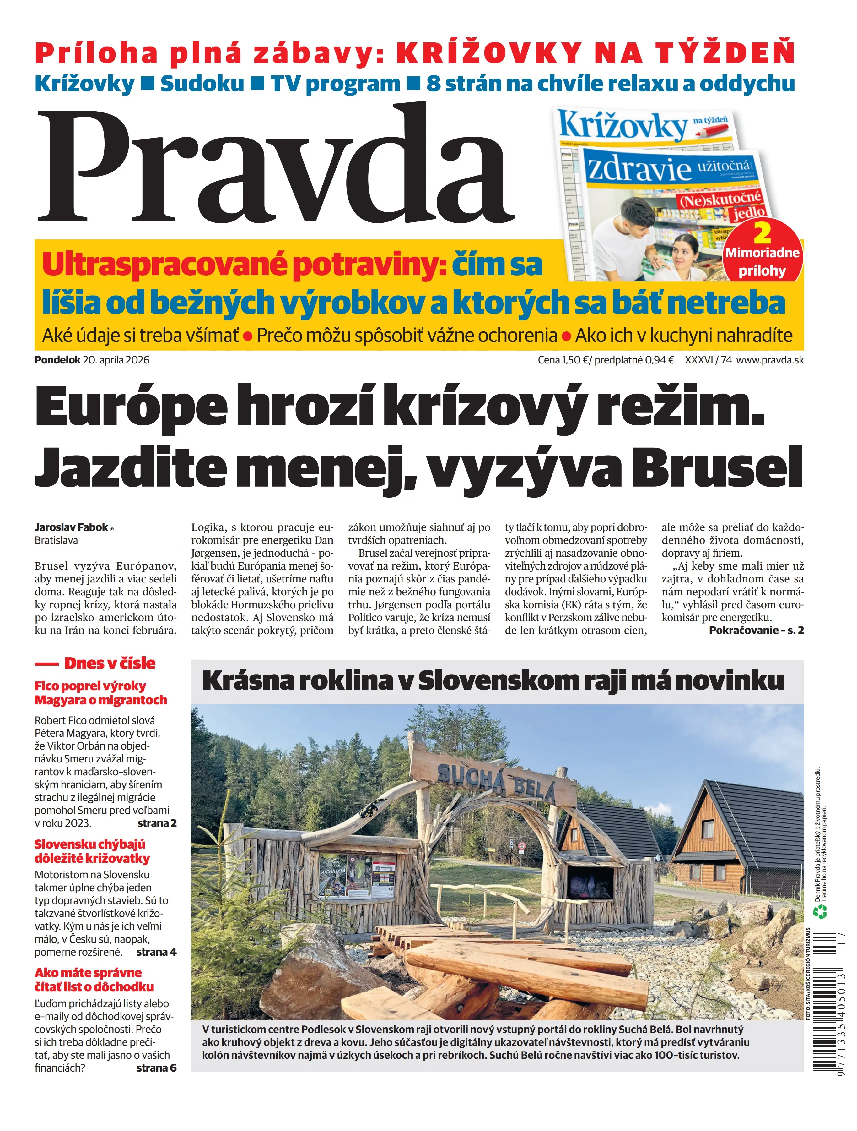 Pravda zo dňa 20.4.2026