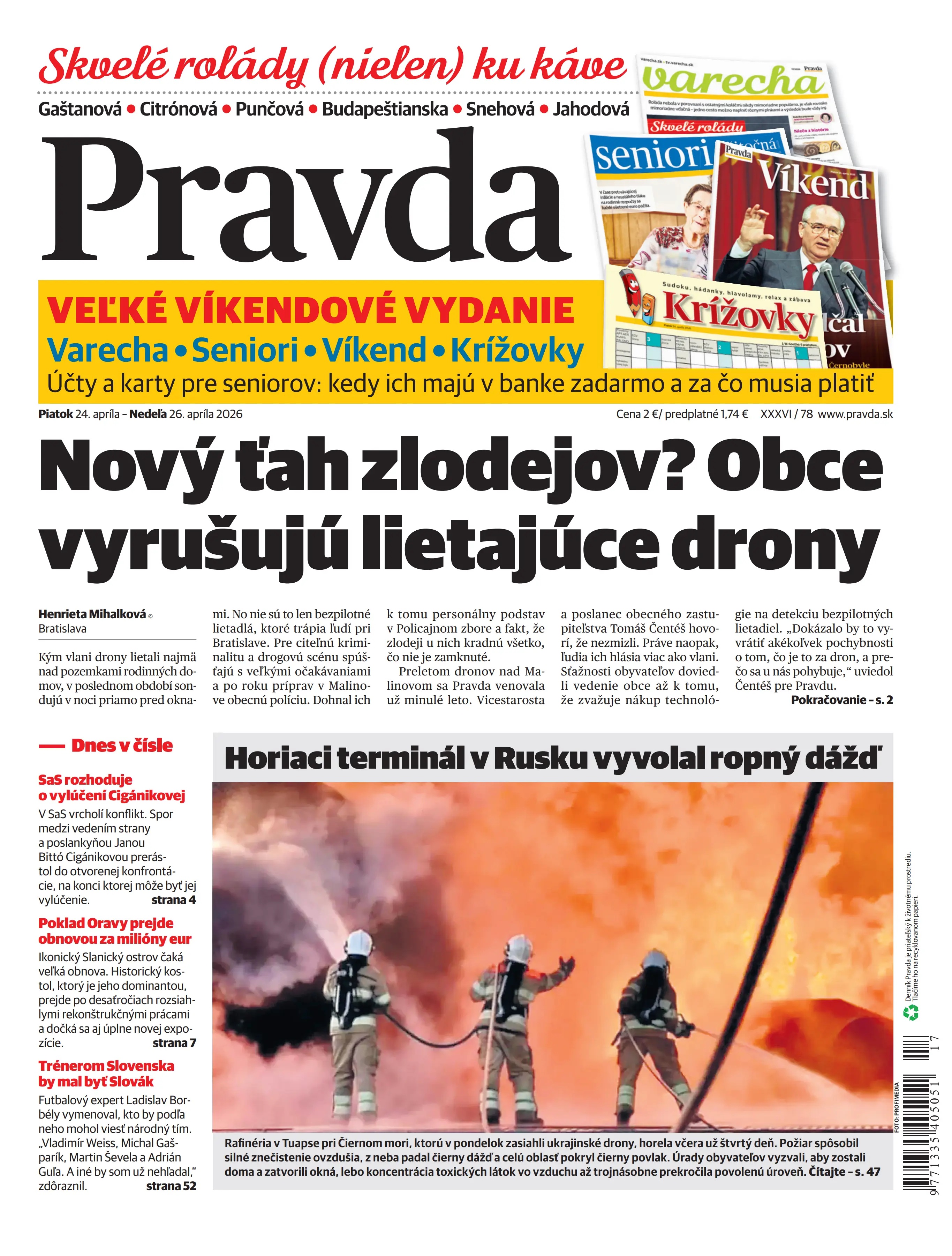 Pravda zo dňa 24.4.2026