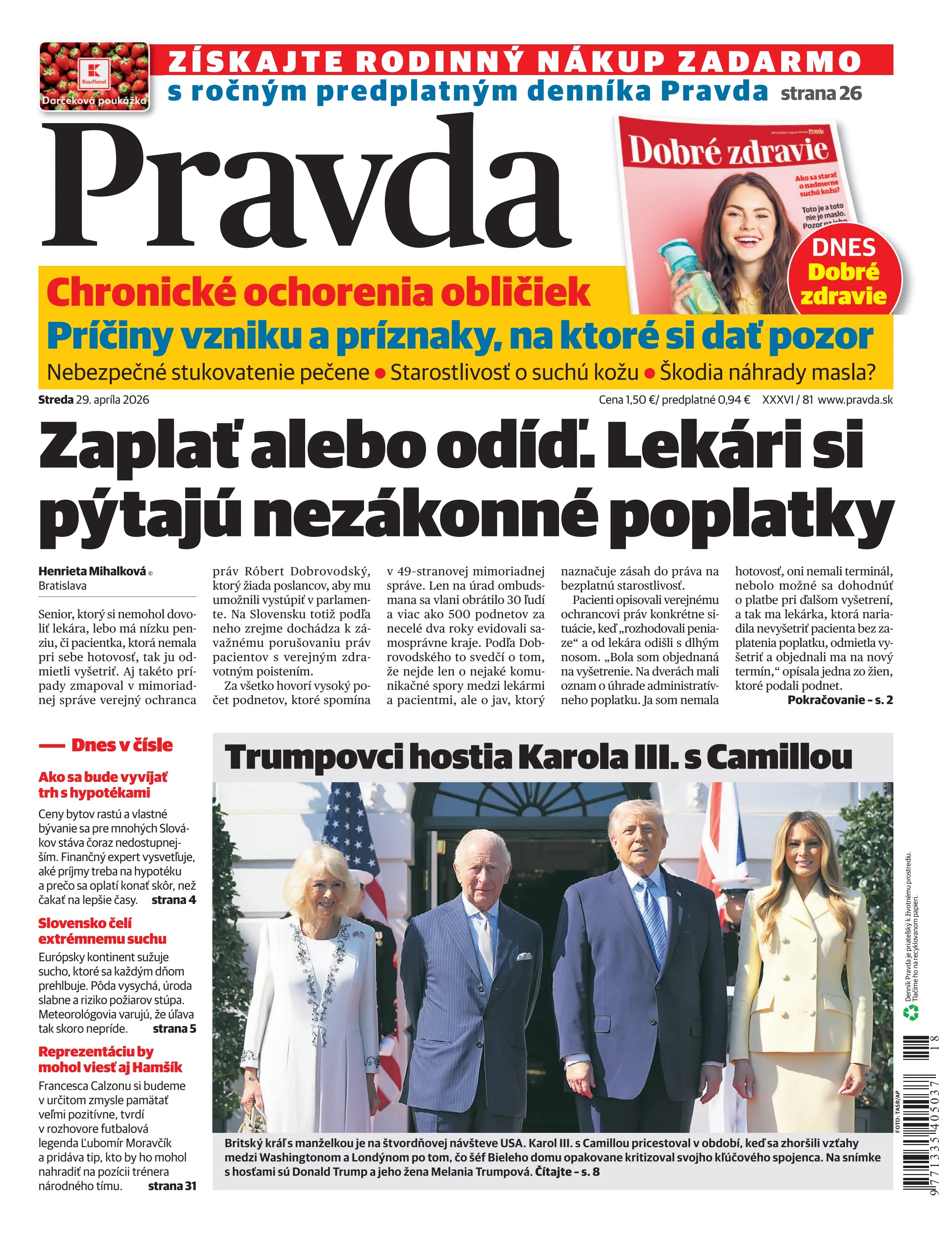 Pravda zo dňa 29.4.2026