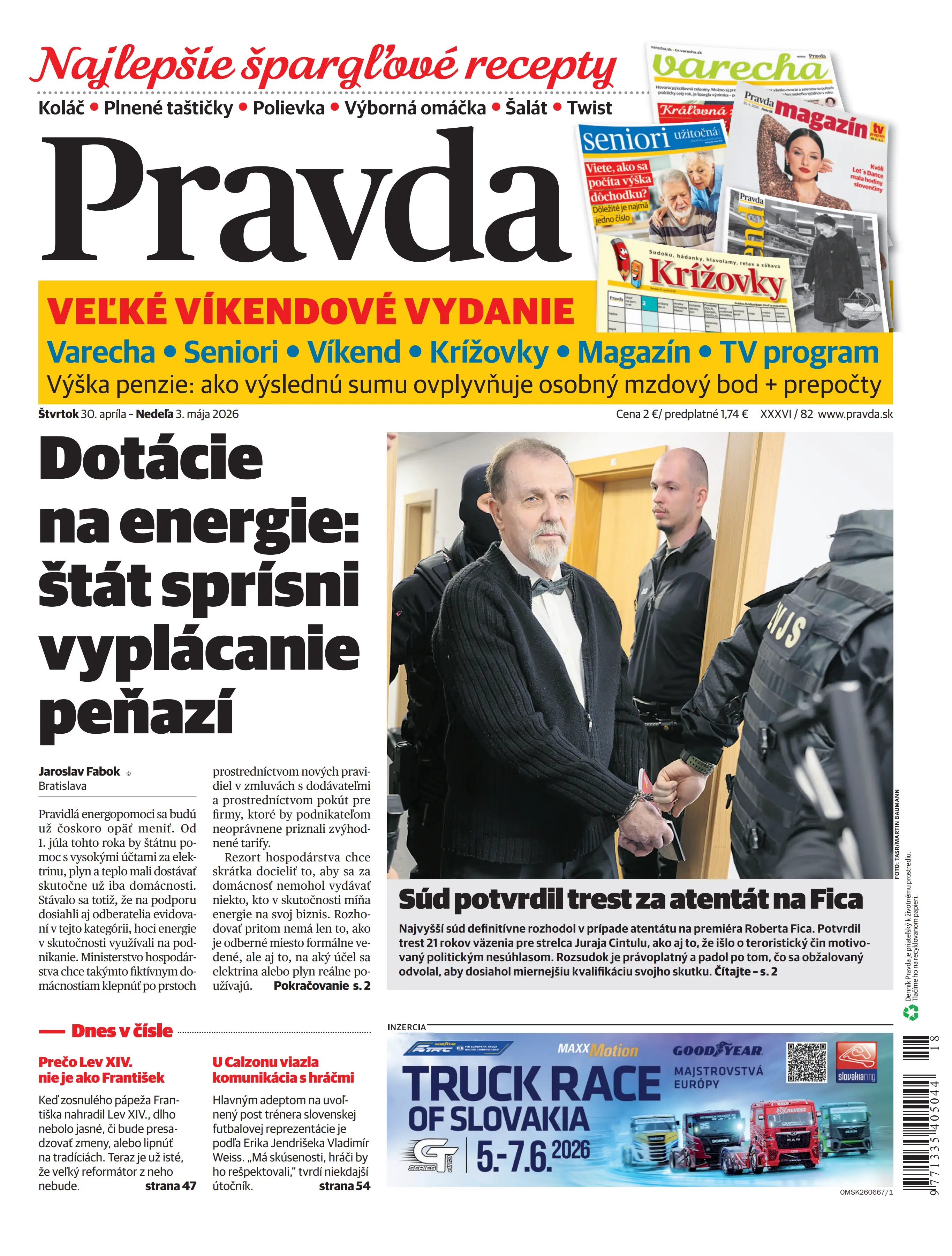 Pravda zo dňa 30.4.2026