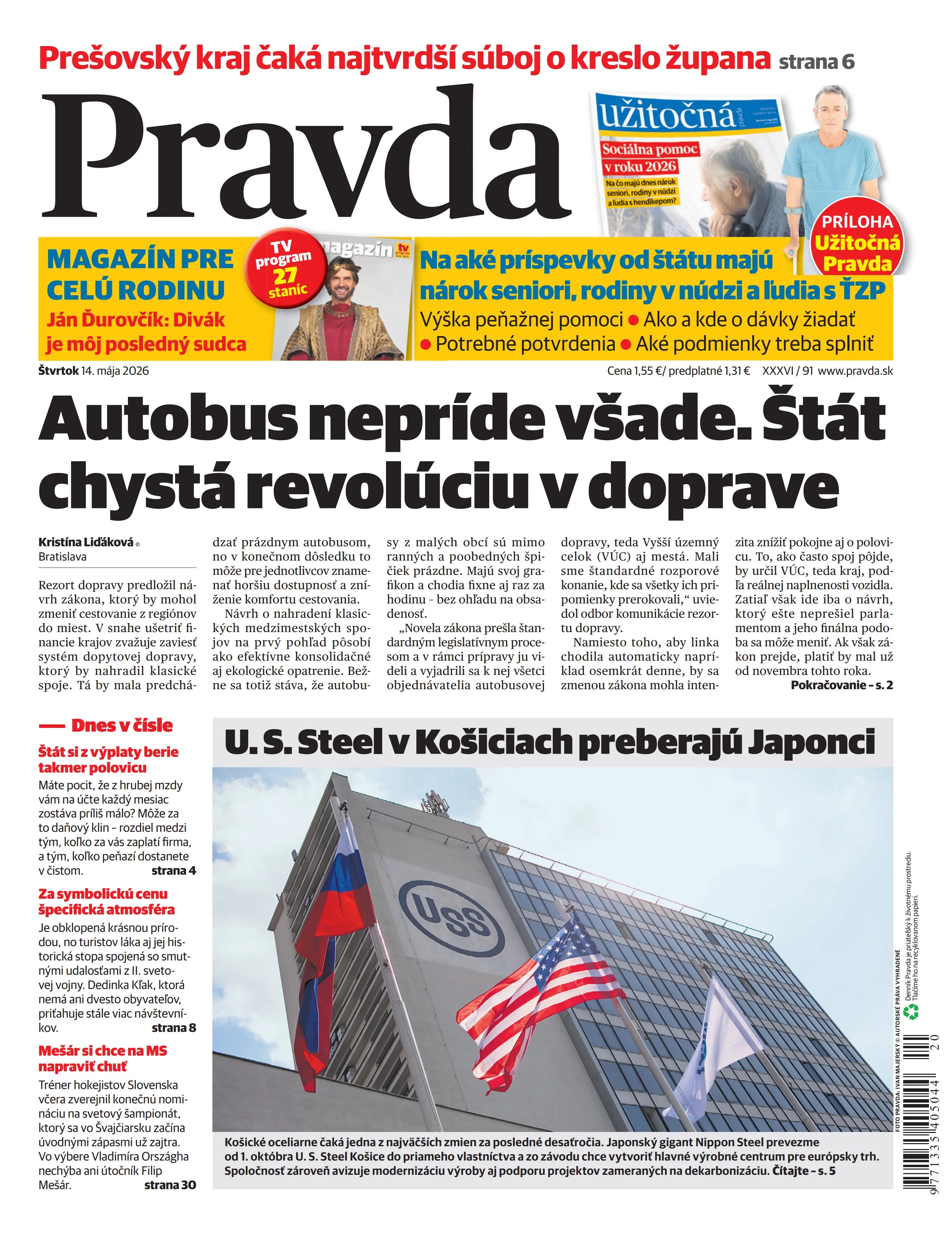 Pravda zo dňa 14.5.2026