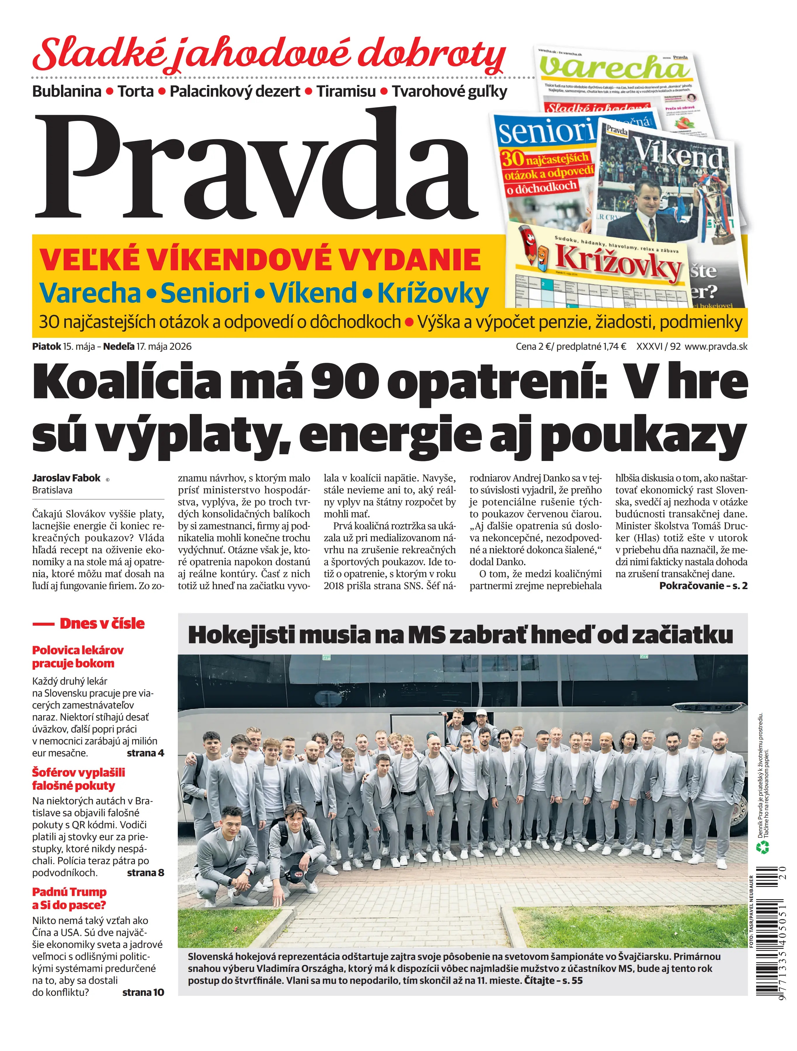 Pravda zo dňa 15.5.2026