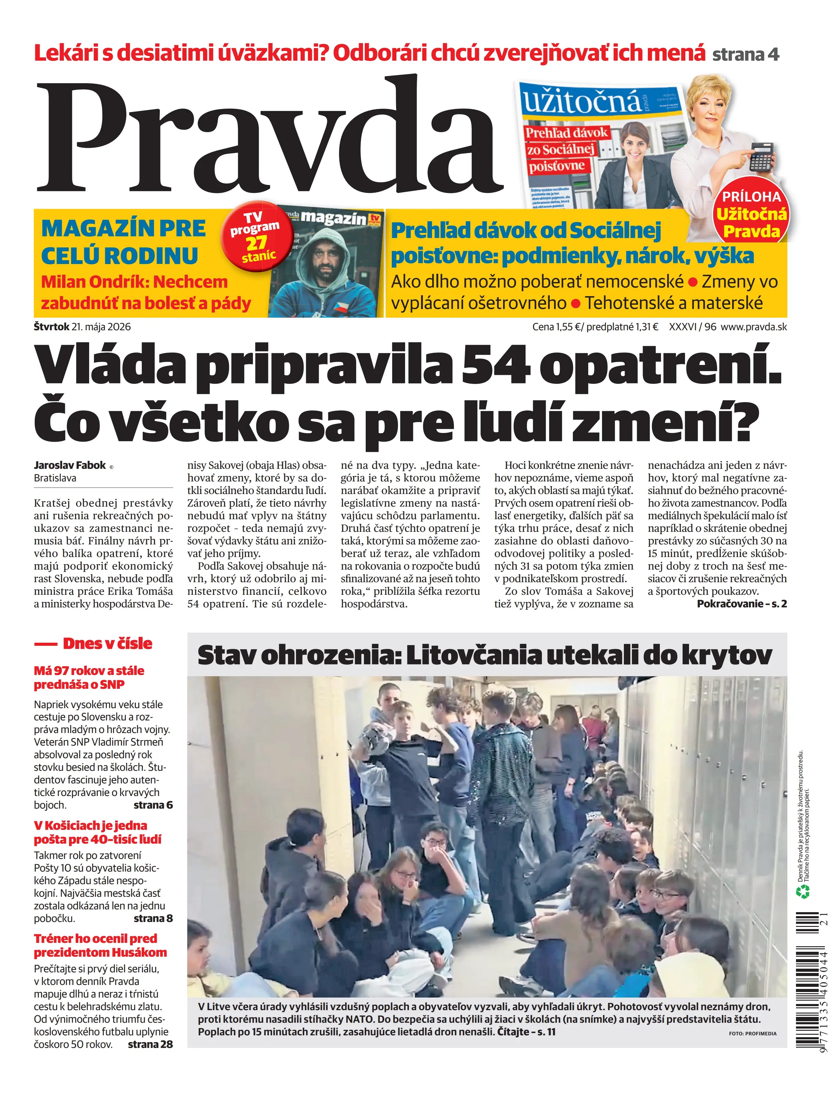 Pravda zo dňa 21.5.2026